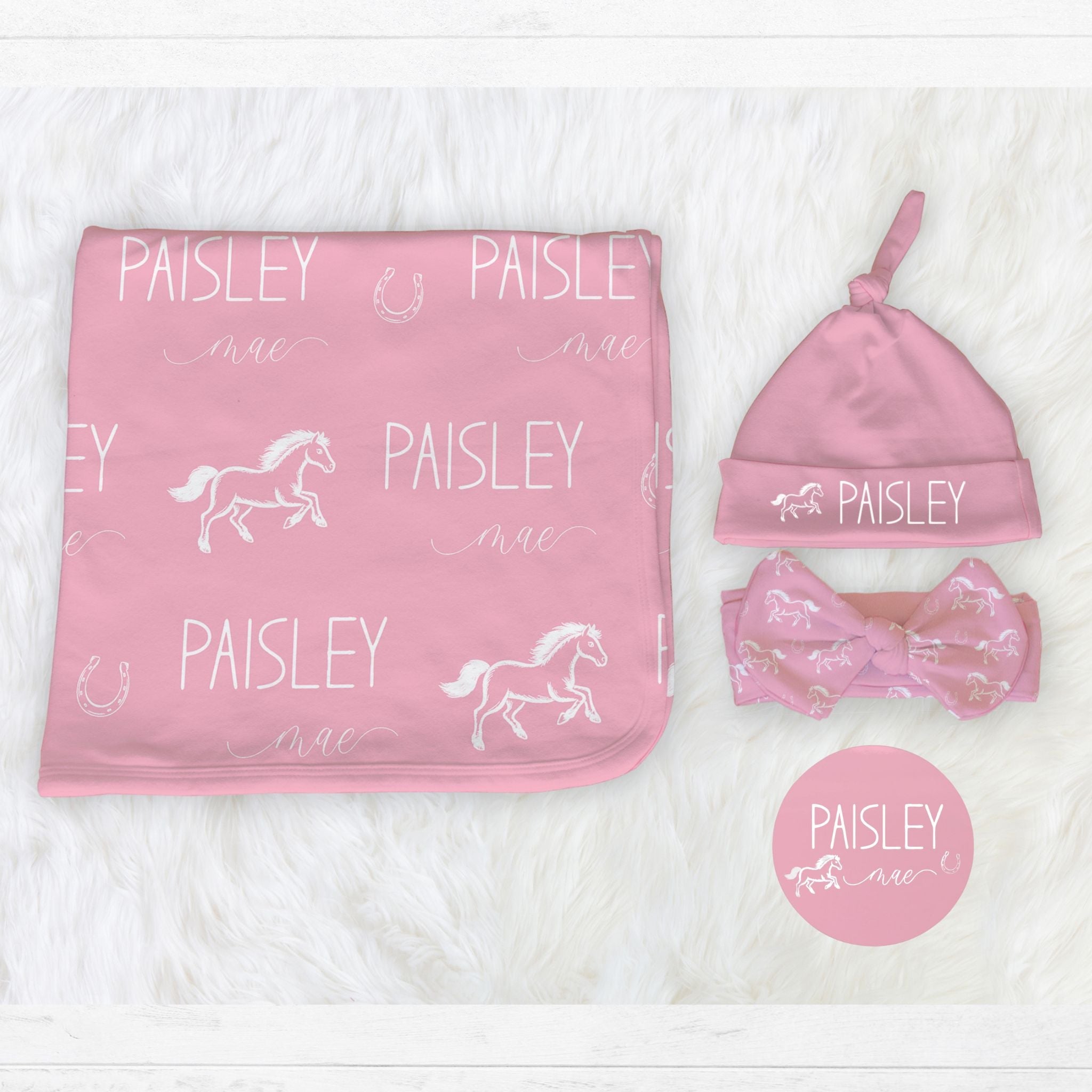 Horse Baby Swaddle Bundle - Twinklette™