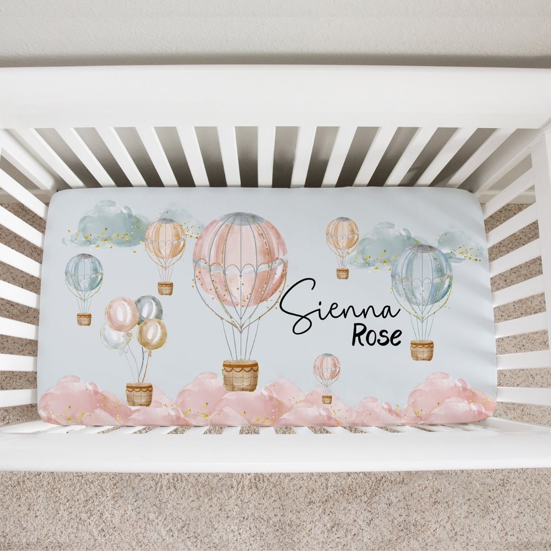 Hot Air Balloon Jersey Crib Sheet - Twinklette™