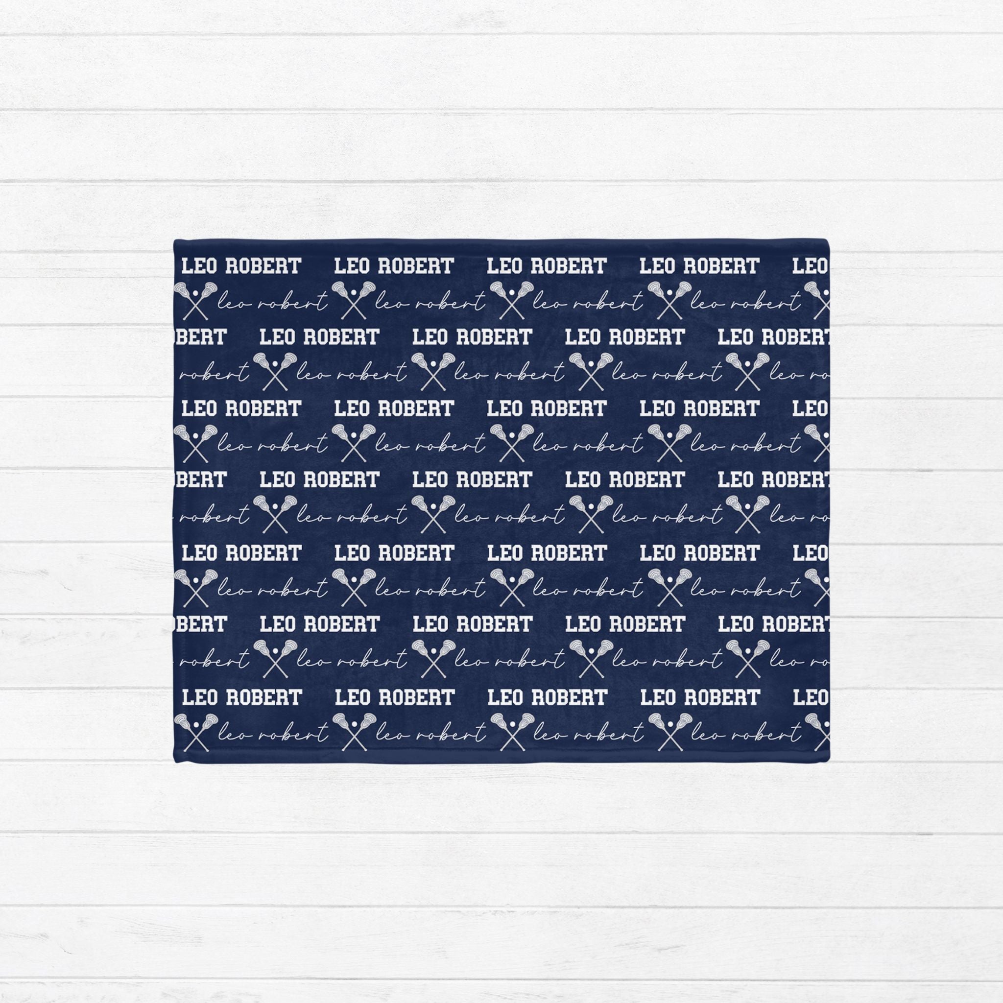Lacrosse Baby Minky Blanket