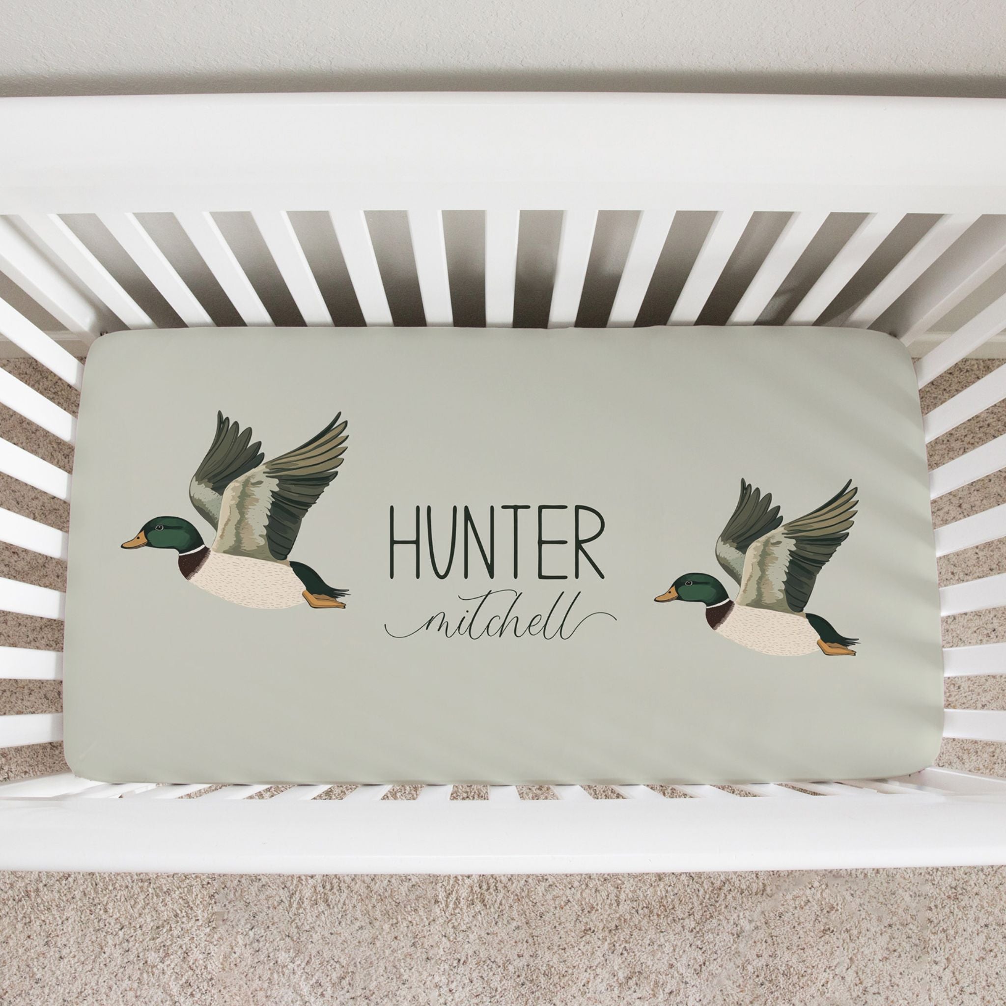 Mallard Duck Crib Sheet - Twinklette™
