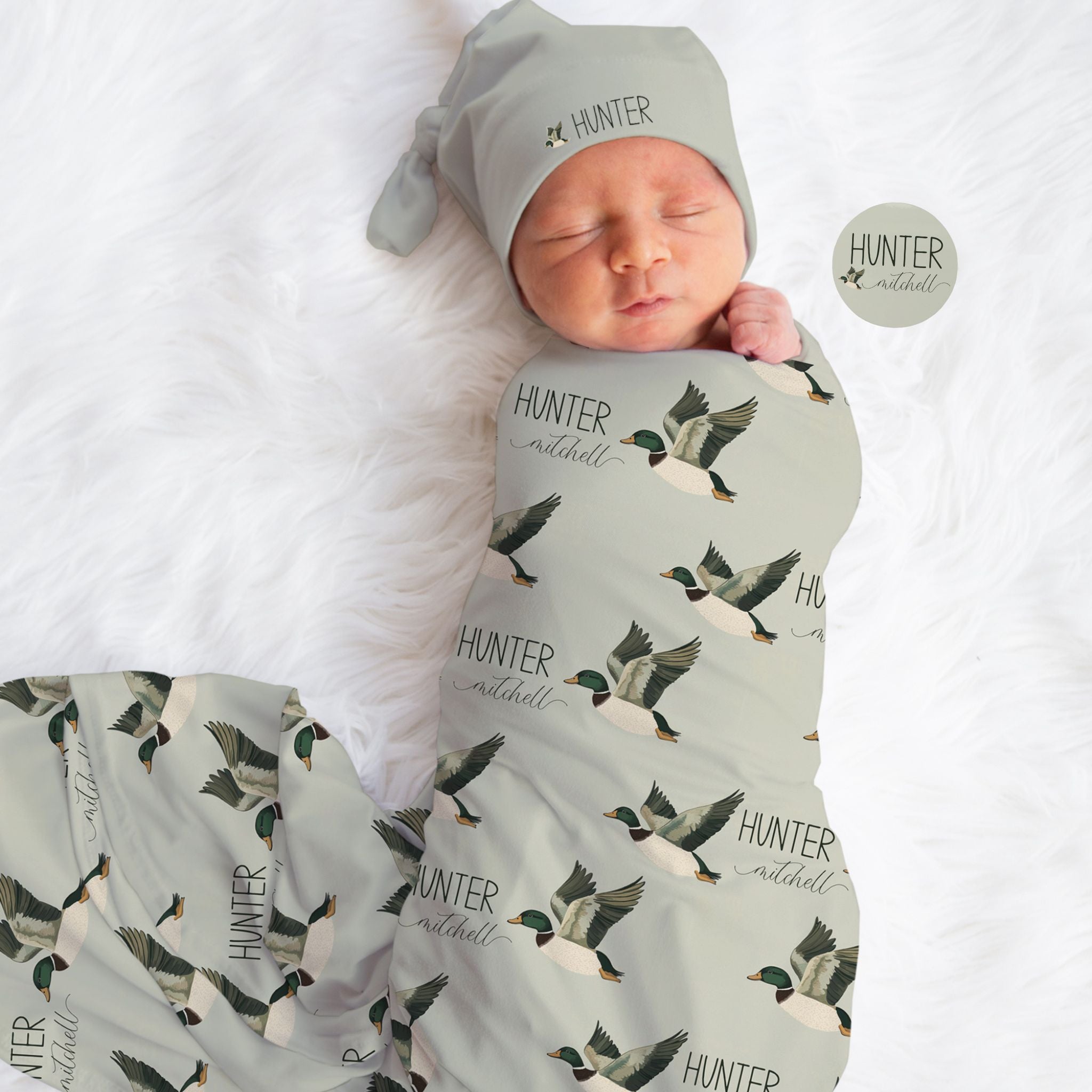 Mallard Ducks Swaddle Set - Twinklette™