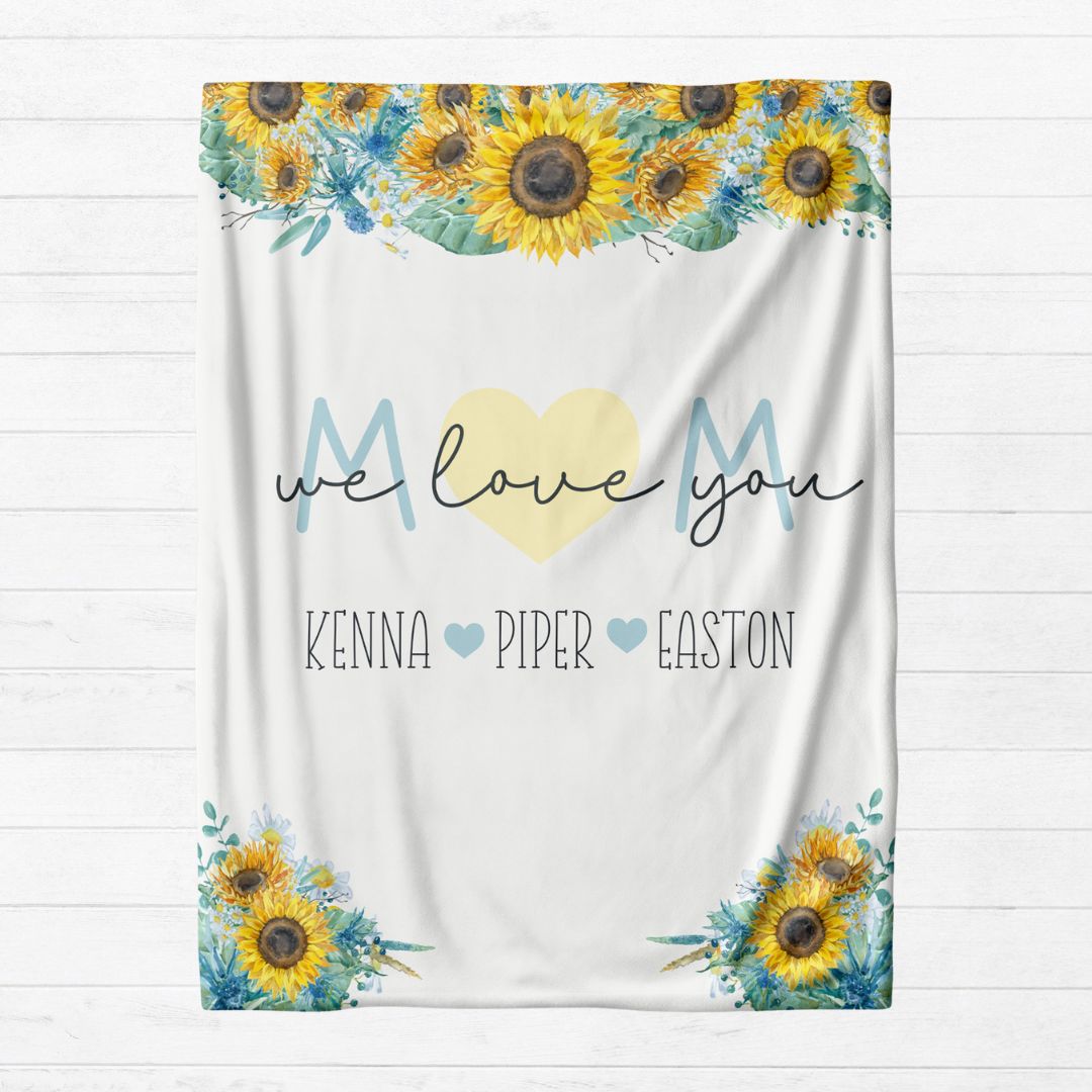 Mom Sunflower Blanket - Twinklette™