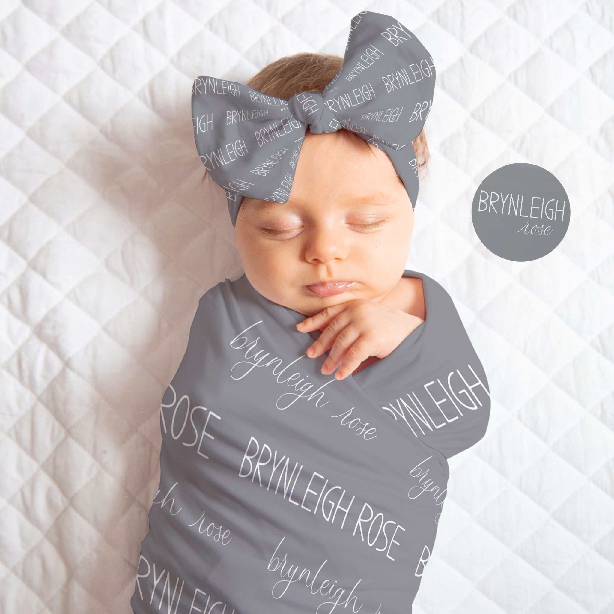 Name Baby Swaddle Set - Twinklette™