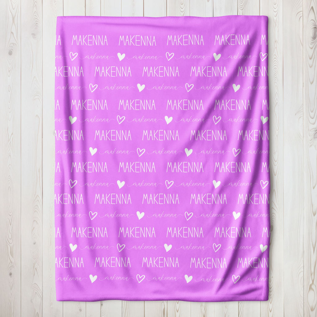 Name Heart Blanket - Twinklette™