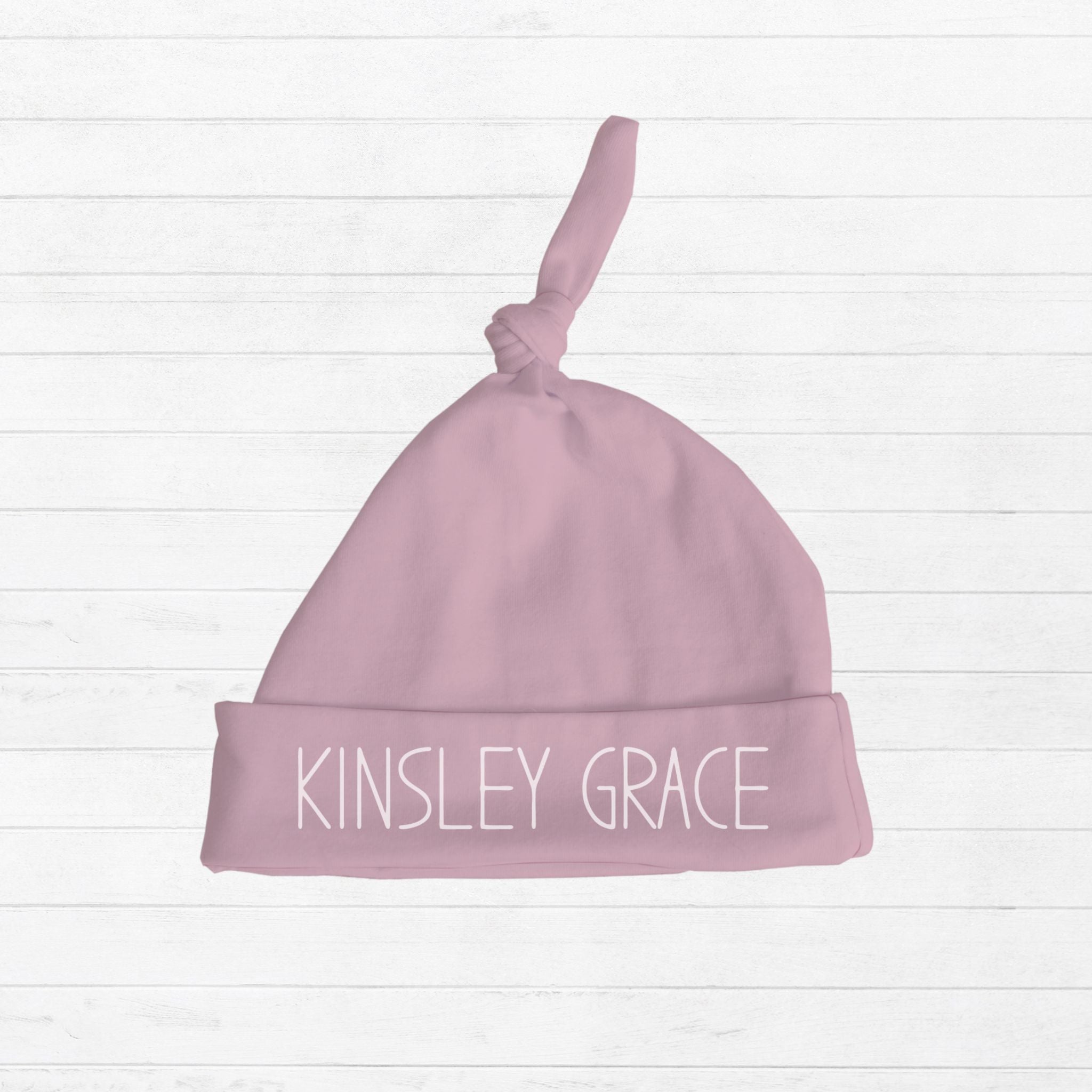 Name Baby Knotted Hat