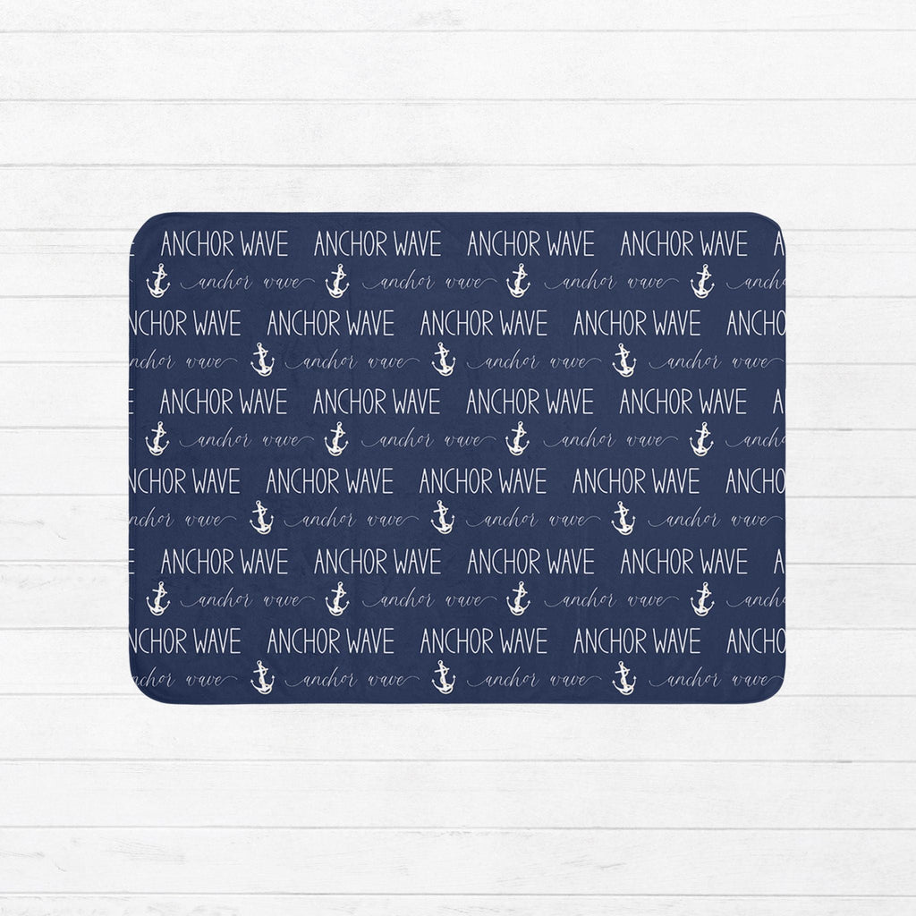 Nautical Baby Sherpa Blanket - Twinklette™