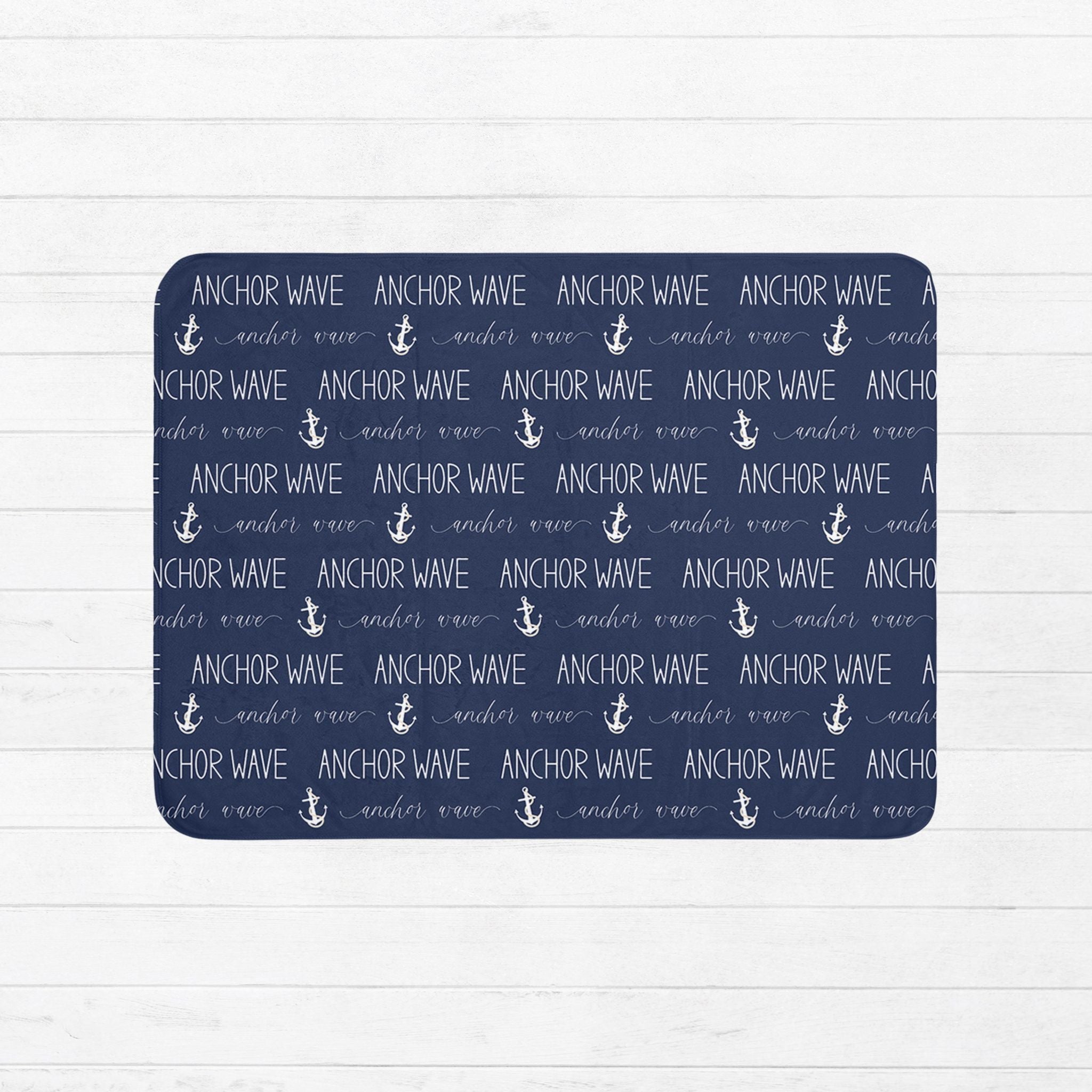Nautical Baby Sherpa Blanket - Twinklette™