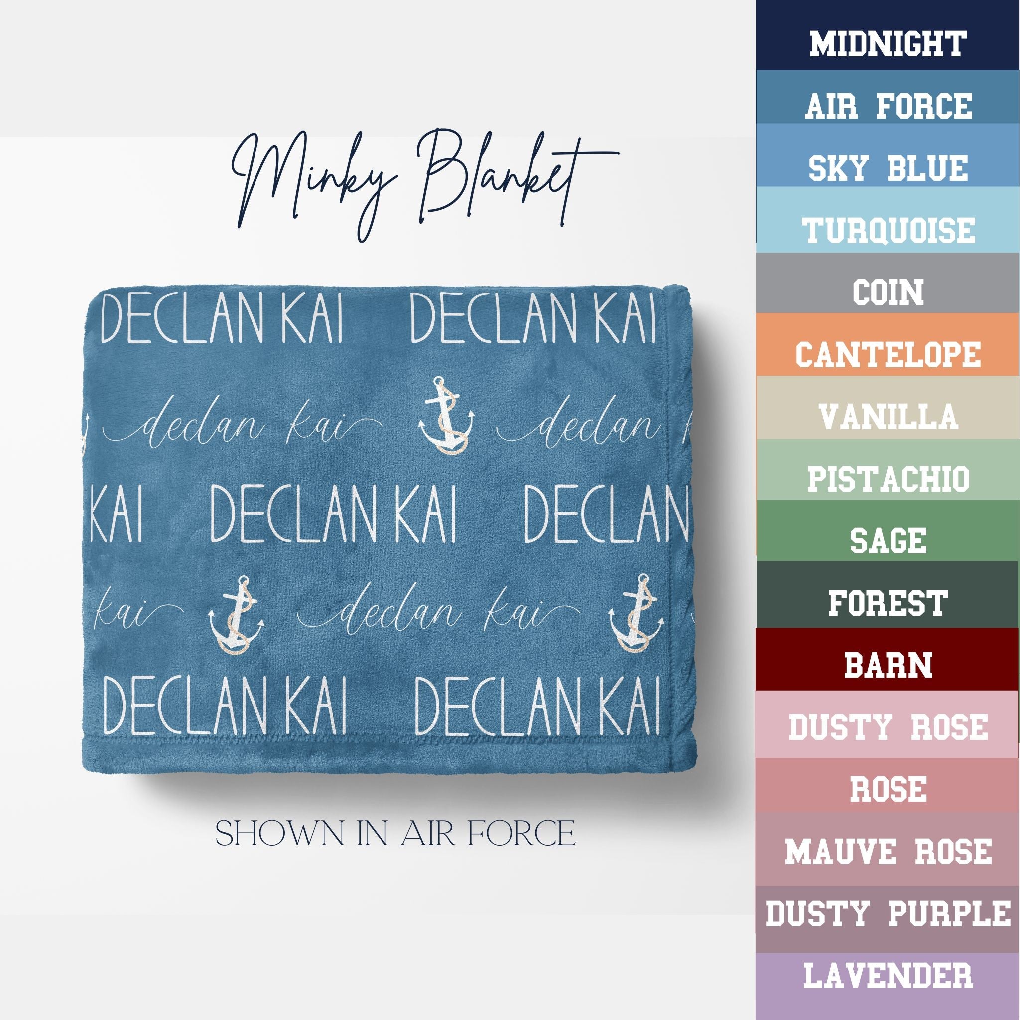 Nautical Name Blanket - Twinklette™