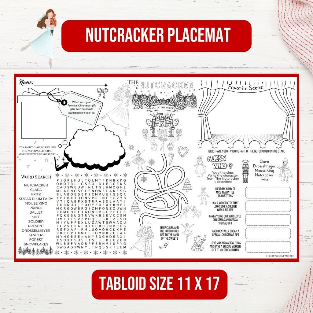 Nutcracker Activity Placemat - Twinklette™