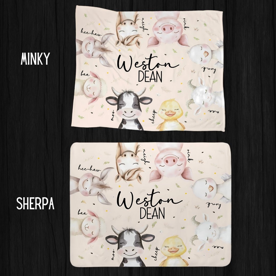 Peekaboo Farm Animals Blanket - Twinklette™