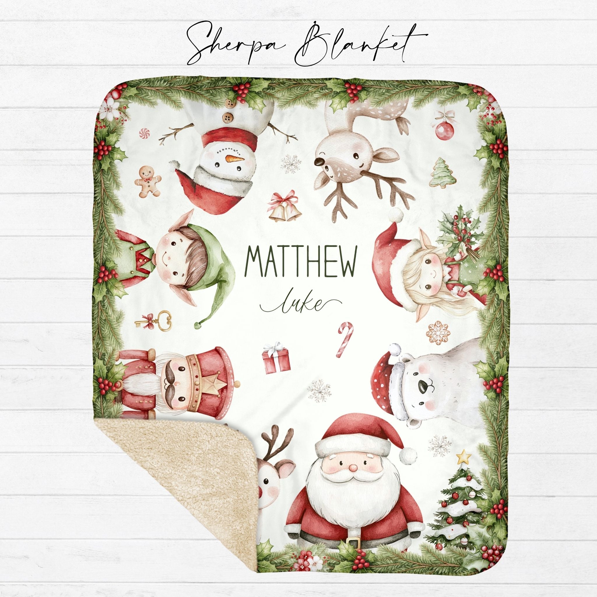 Peekaboo Christmas Blanket