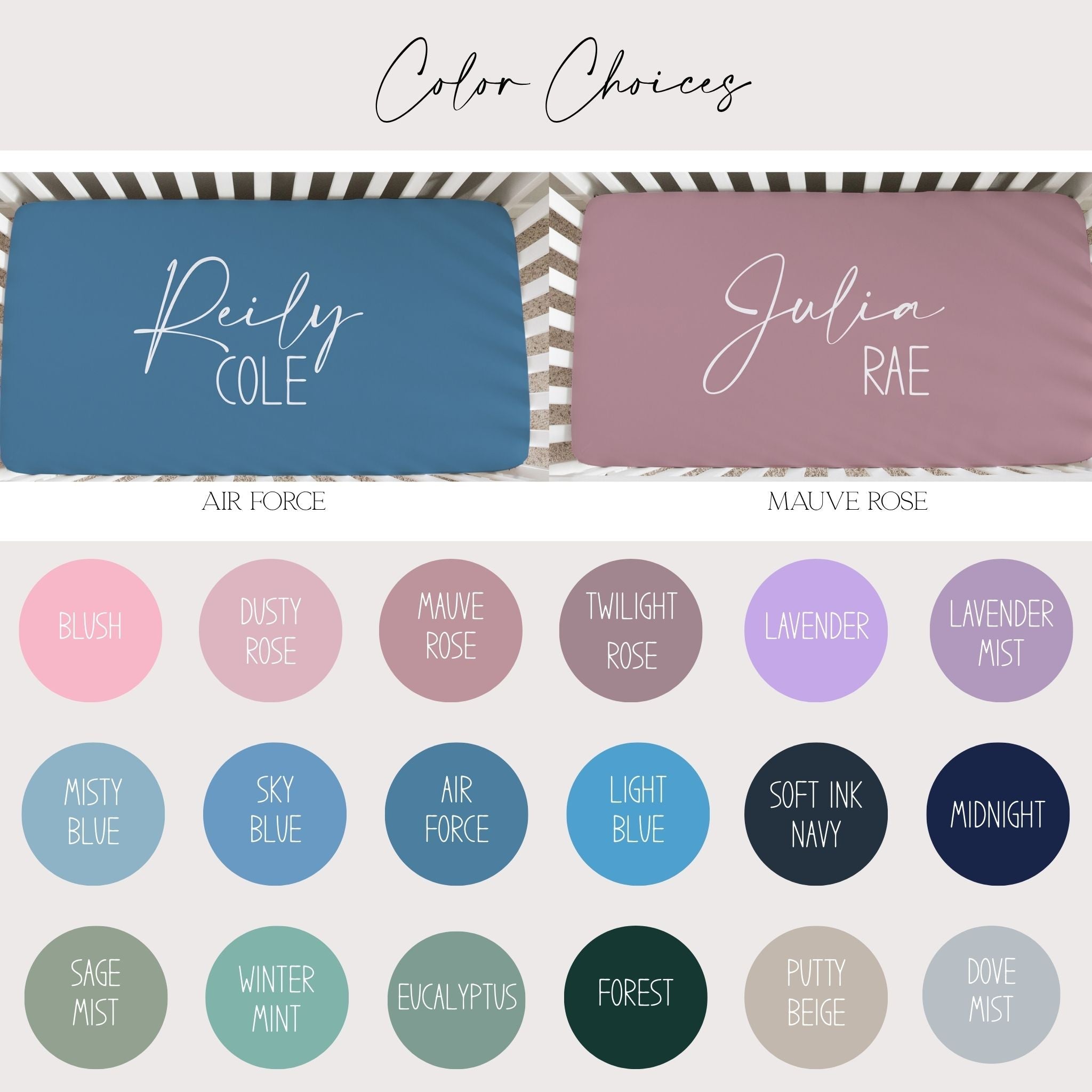 Personalized Name Crib Sheet - Twinklette™