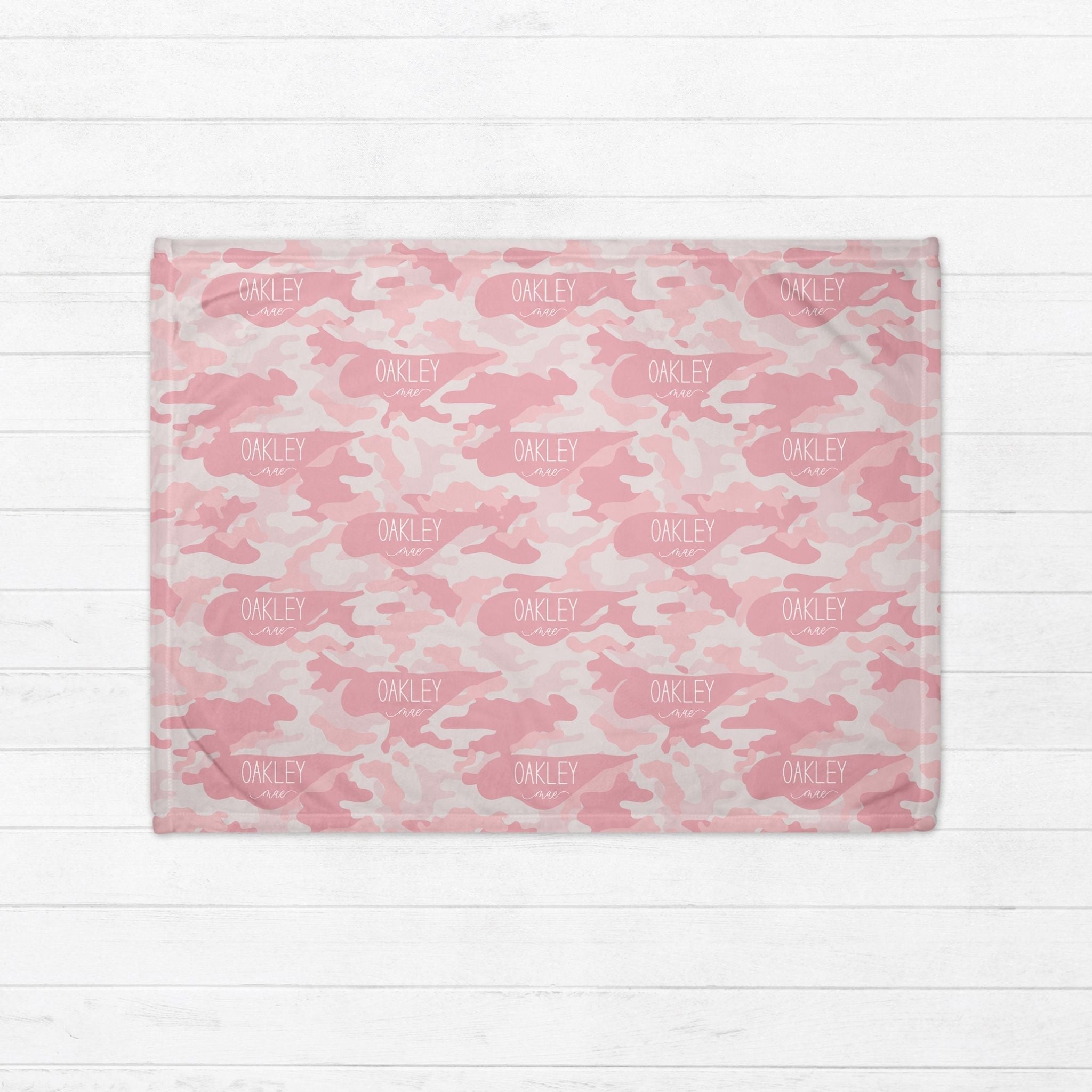 Pink Camo Baby Minky Blanket - Twinklette™