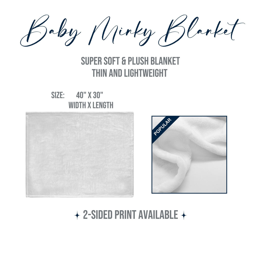 Purple Floral Bows Baby Minky Blanket - Twinklette™