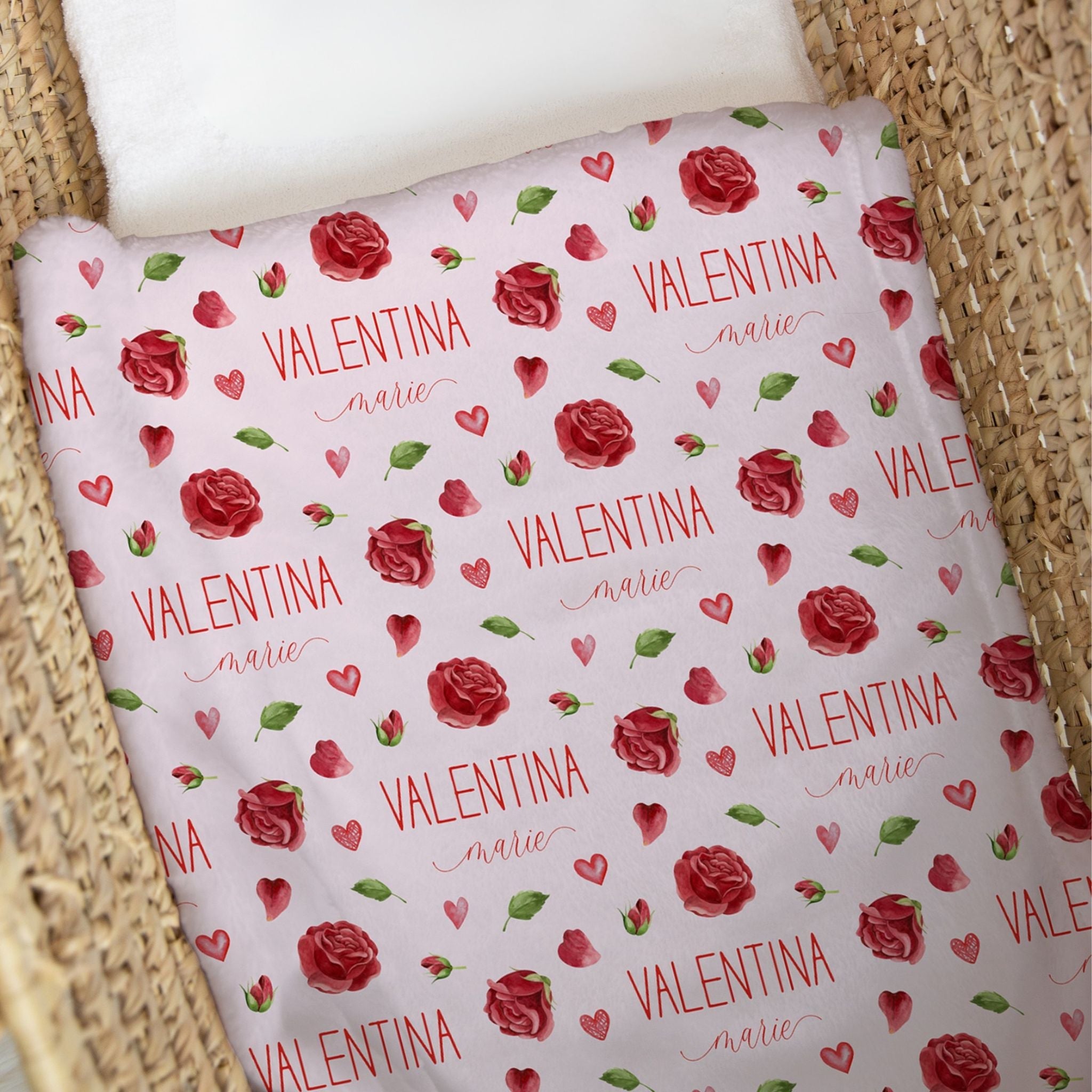 Red Roses Baby Swaddle - Twinklette™