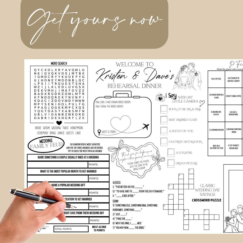 Rehearsal Dinner Placemat - Twinklette™