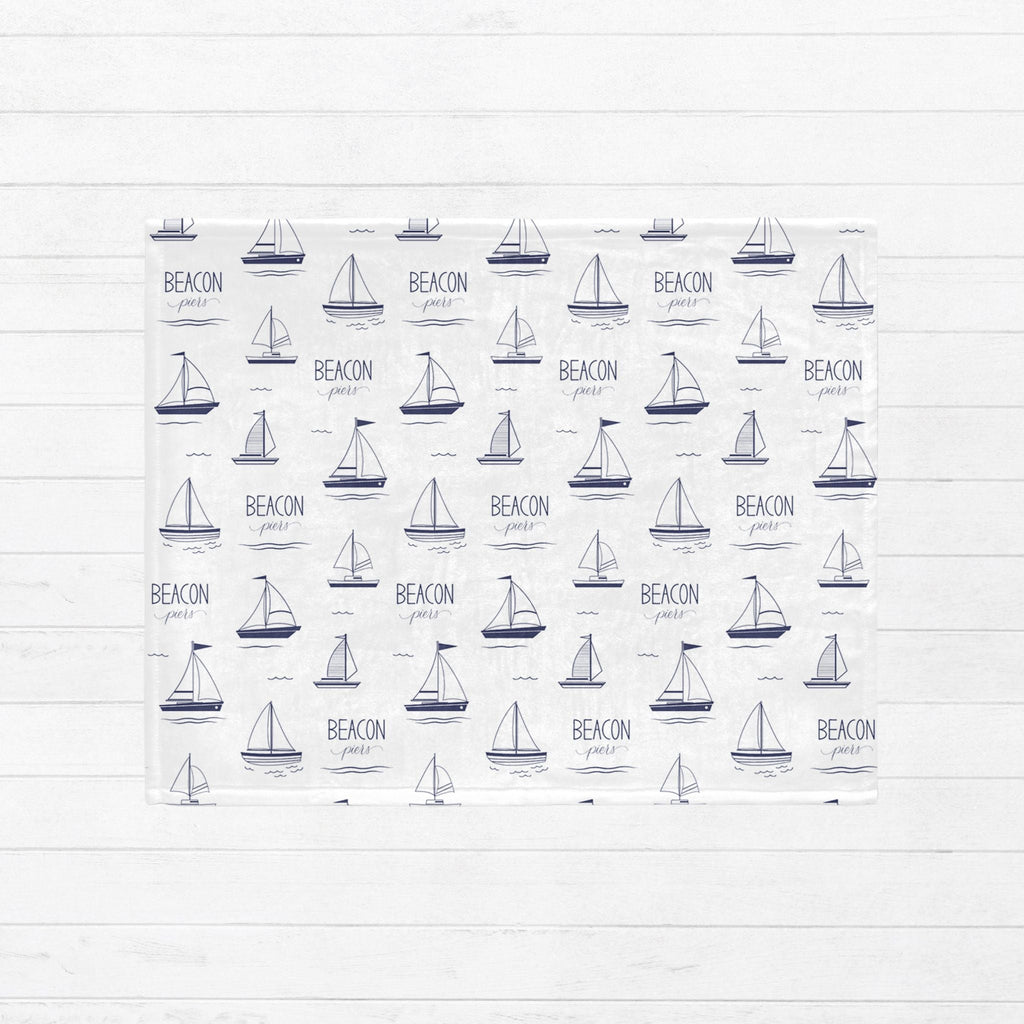 Sailboat Baby Minky Blanket - Twinklette™