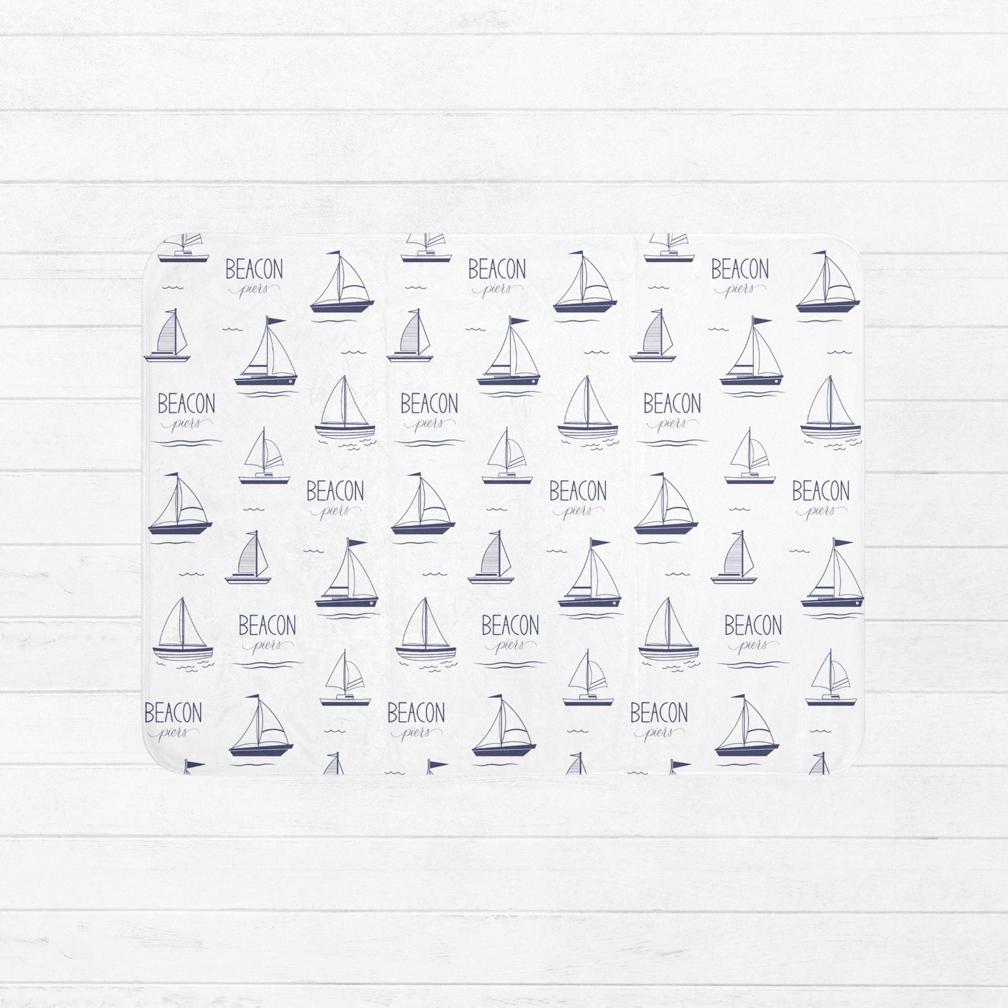 Sailboat Baby Sherpa Blanket - Twinklette™