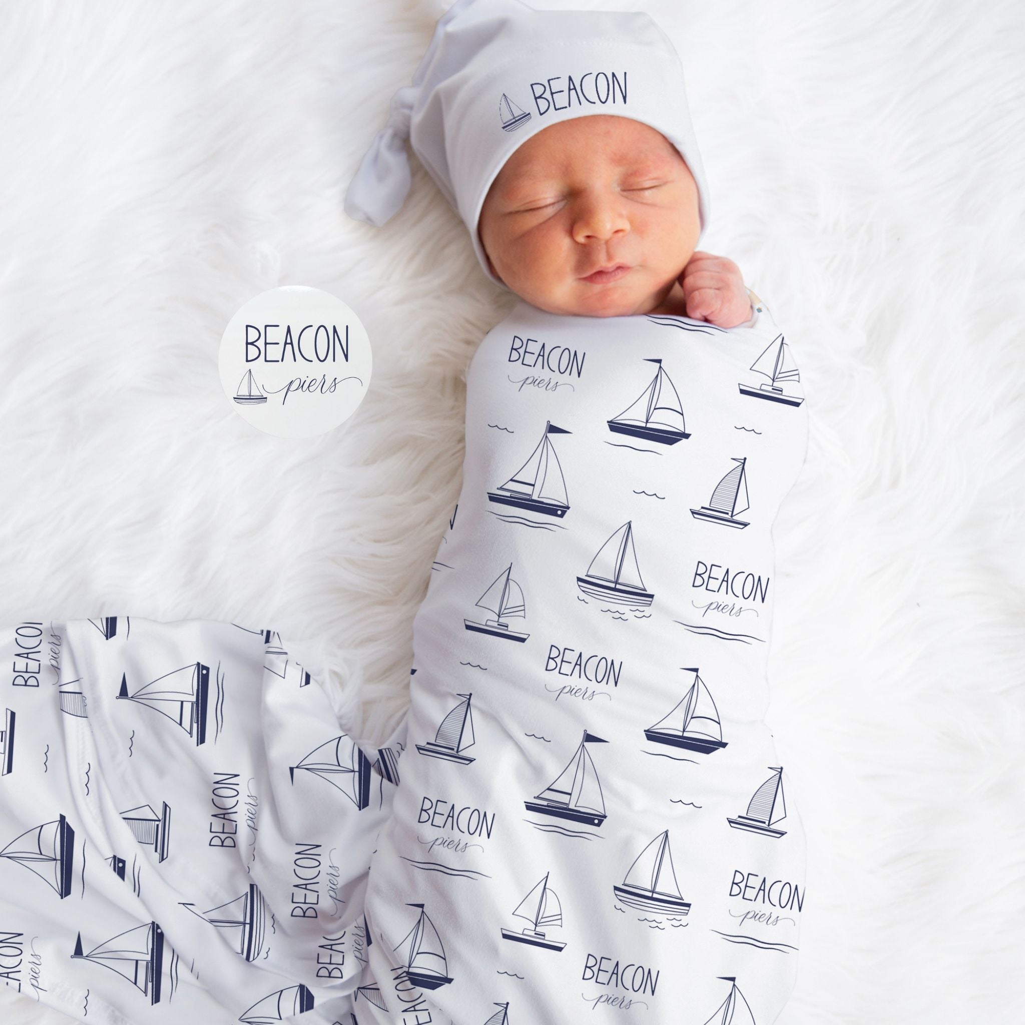 Sailboat Baby Swaddle Bundle - Twinklette™