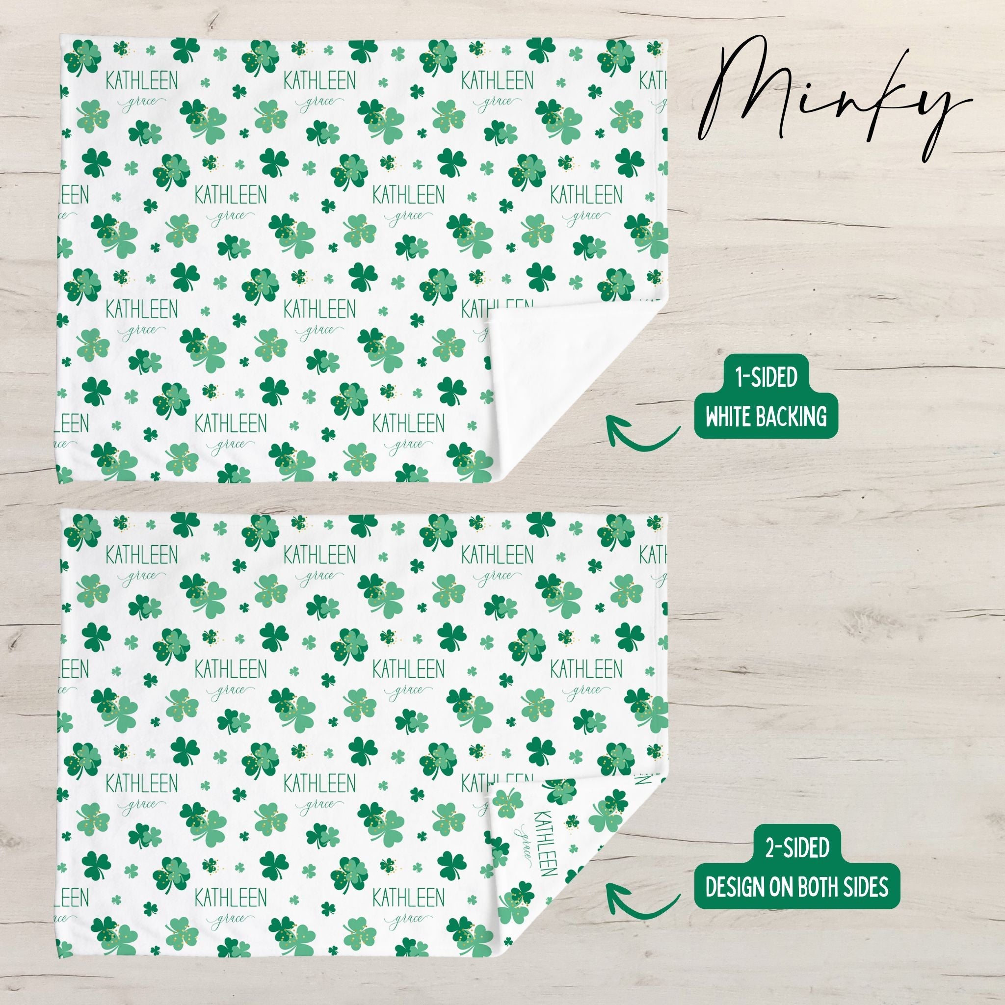 Shamrock Baby Minky Blanket - Twinklette™