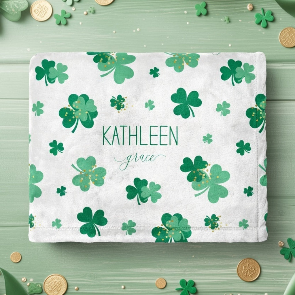 Shamrock Baby Minky Blanket - Twinklette™