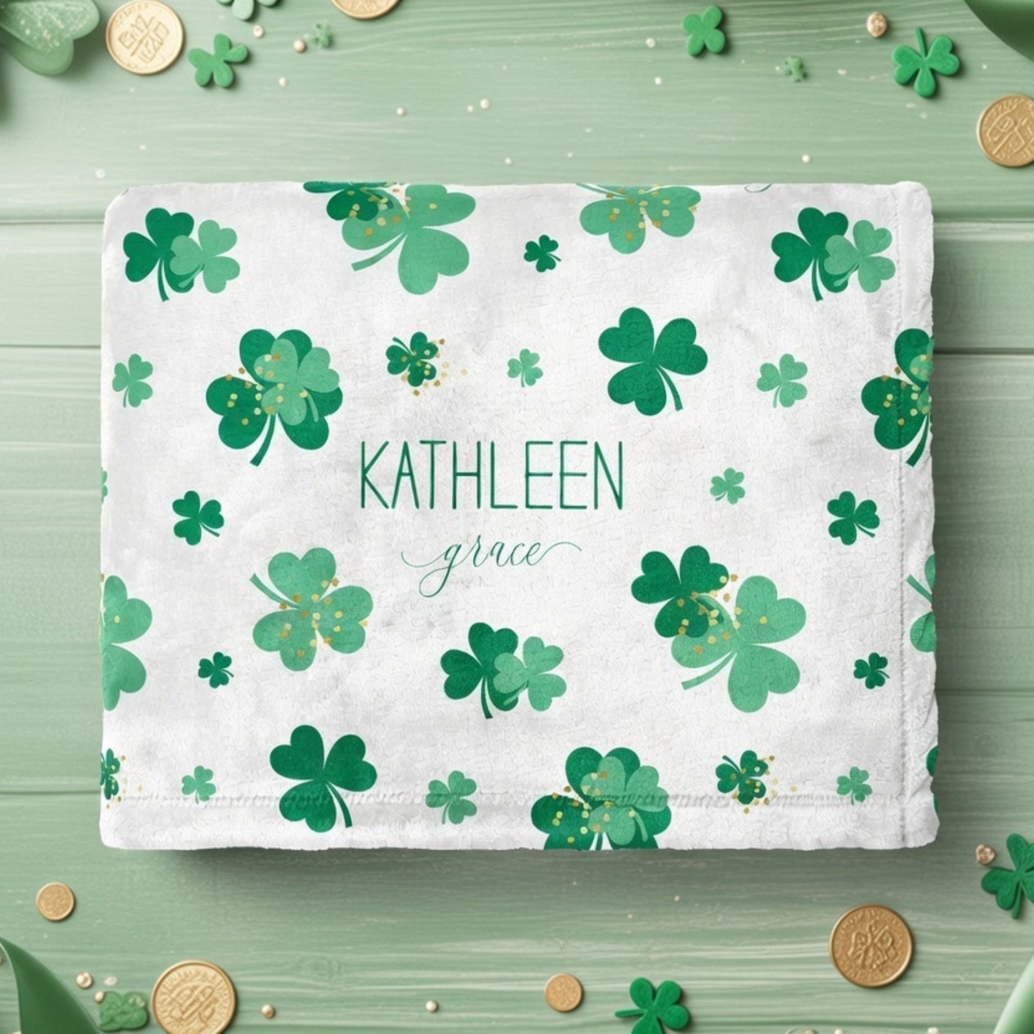 Shamrock Baby Minky Blanket - Twinklette™