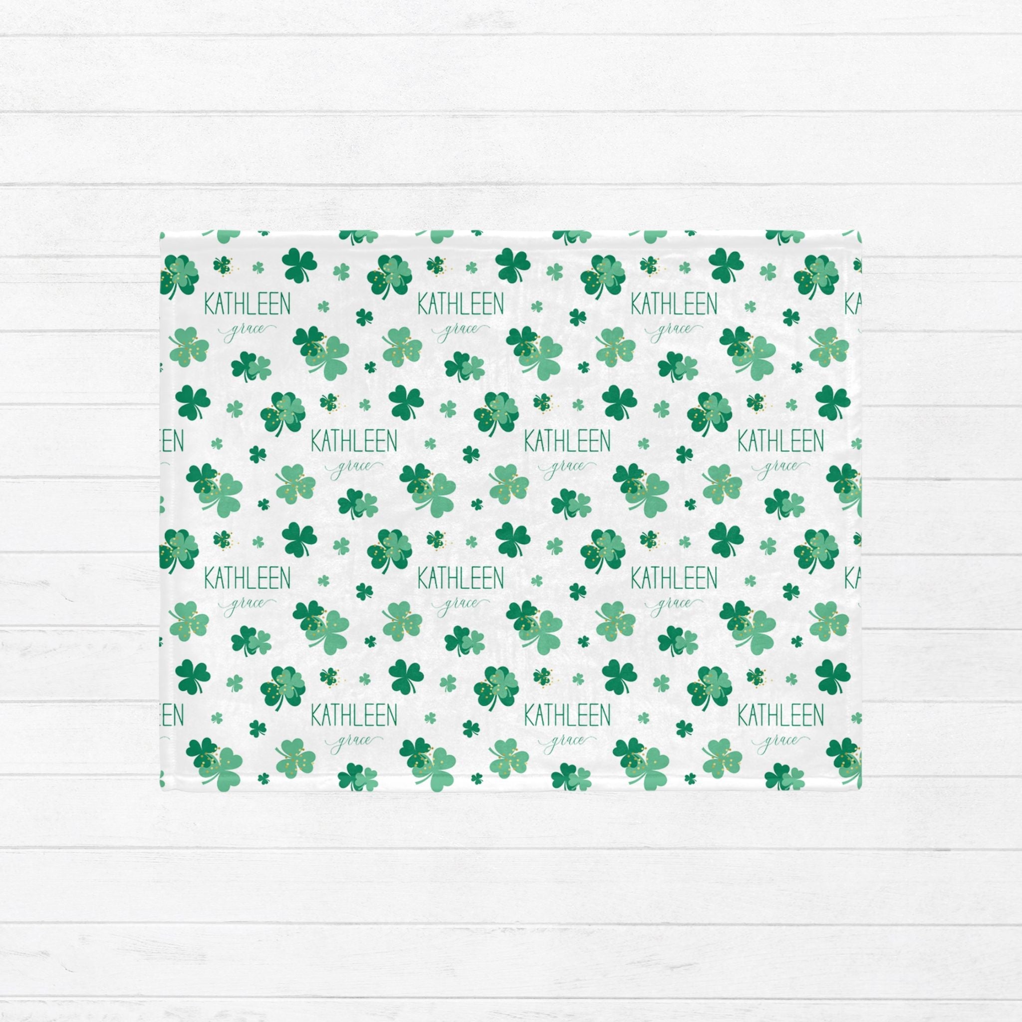 Shamrock Baby Minky Blanket - Twinklette™