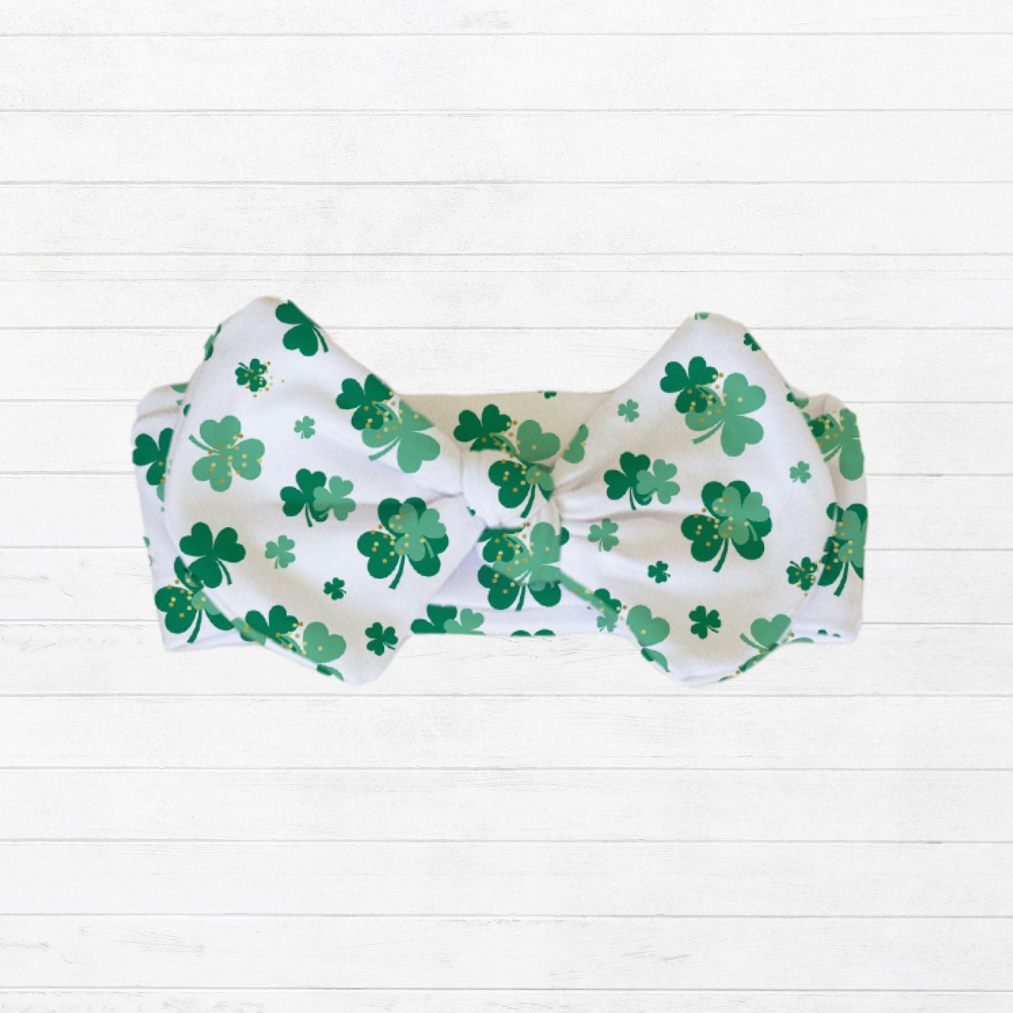 Shamrock Baby Bow Headband