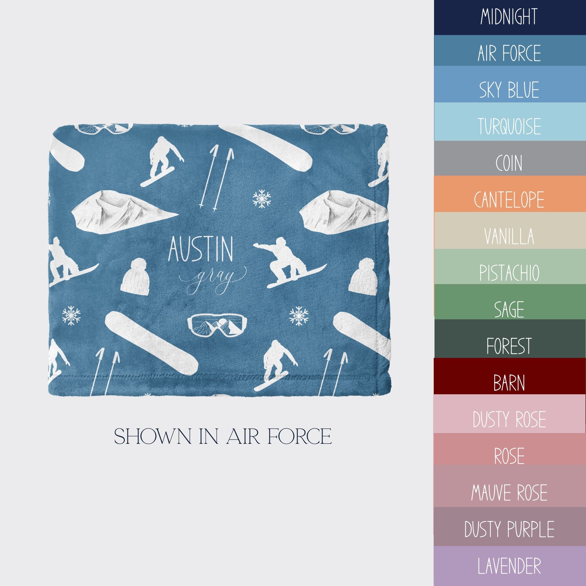 Ski Baby Sherpa Blanket - Twinklette™