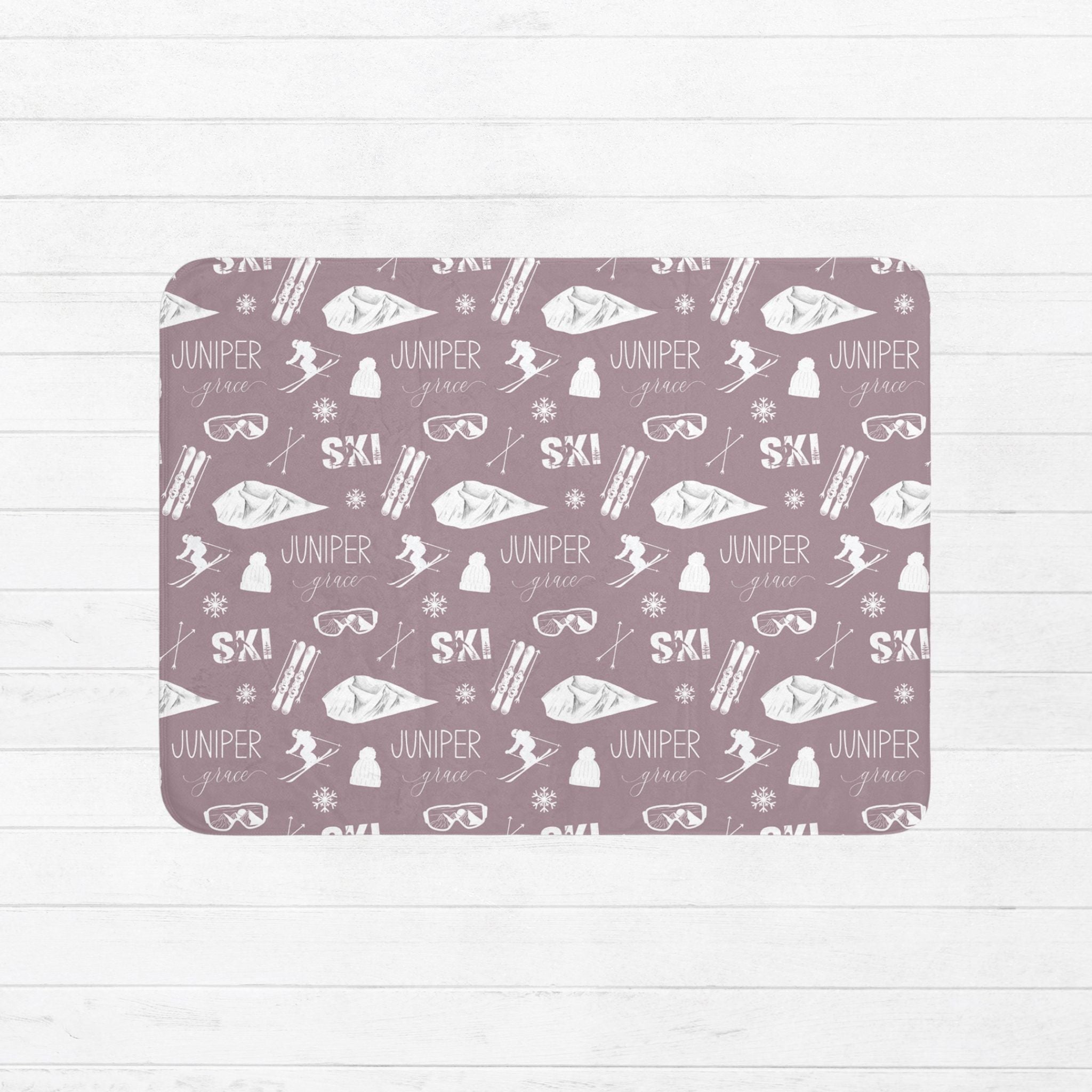 Ski Baby Sherpa Blanket - Twinklette™