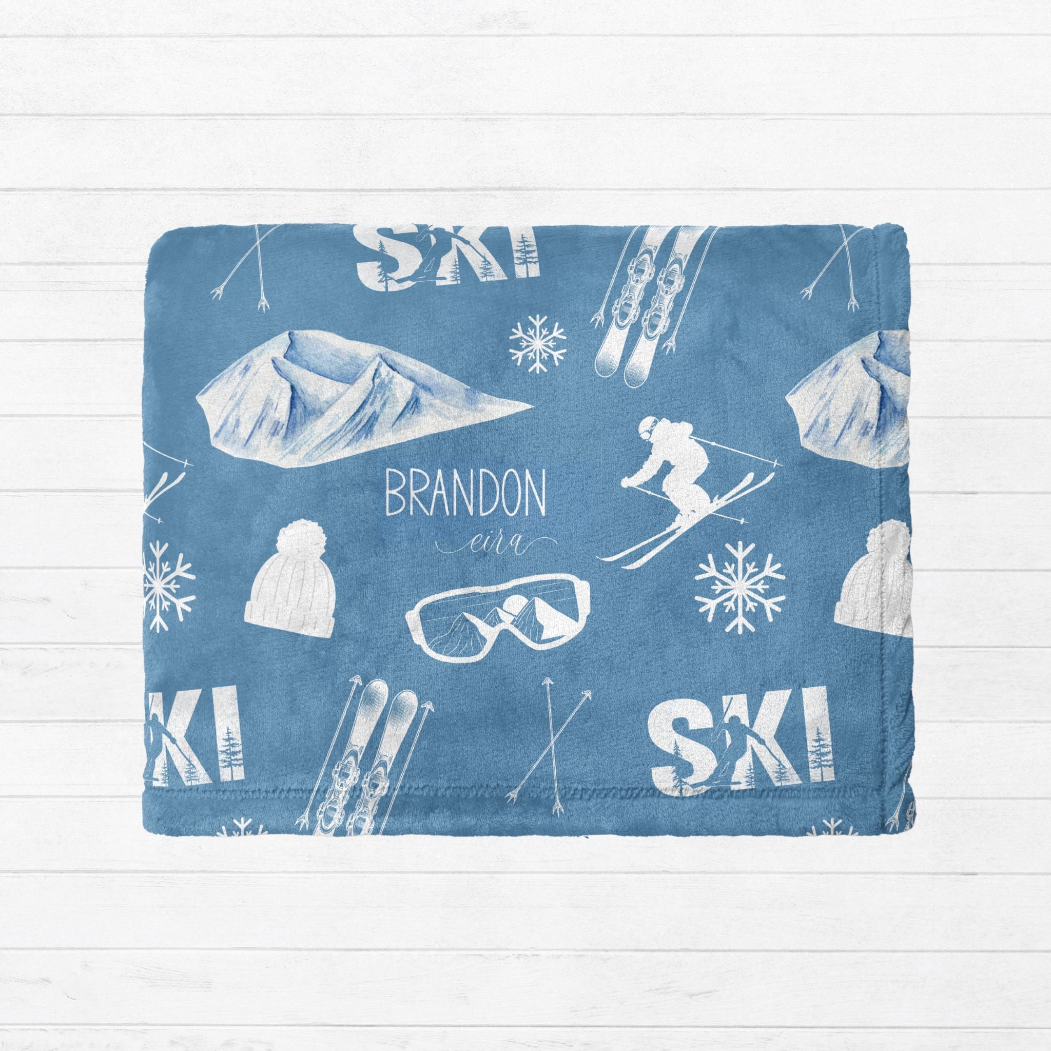 Ski Name Blanket - Twinklette™