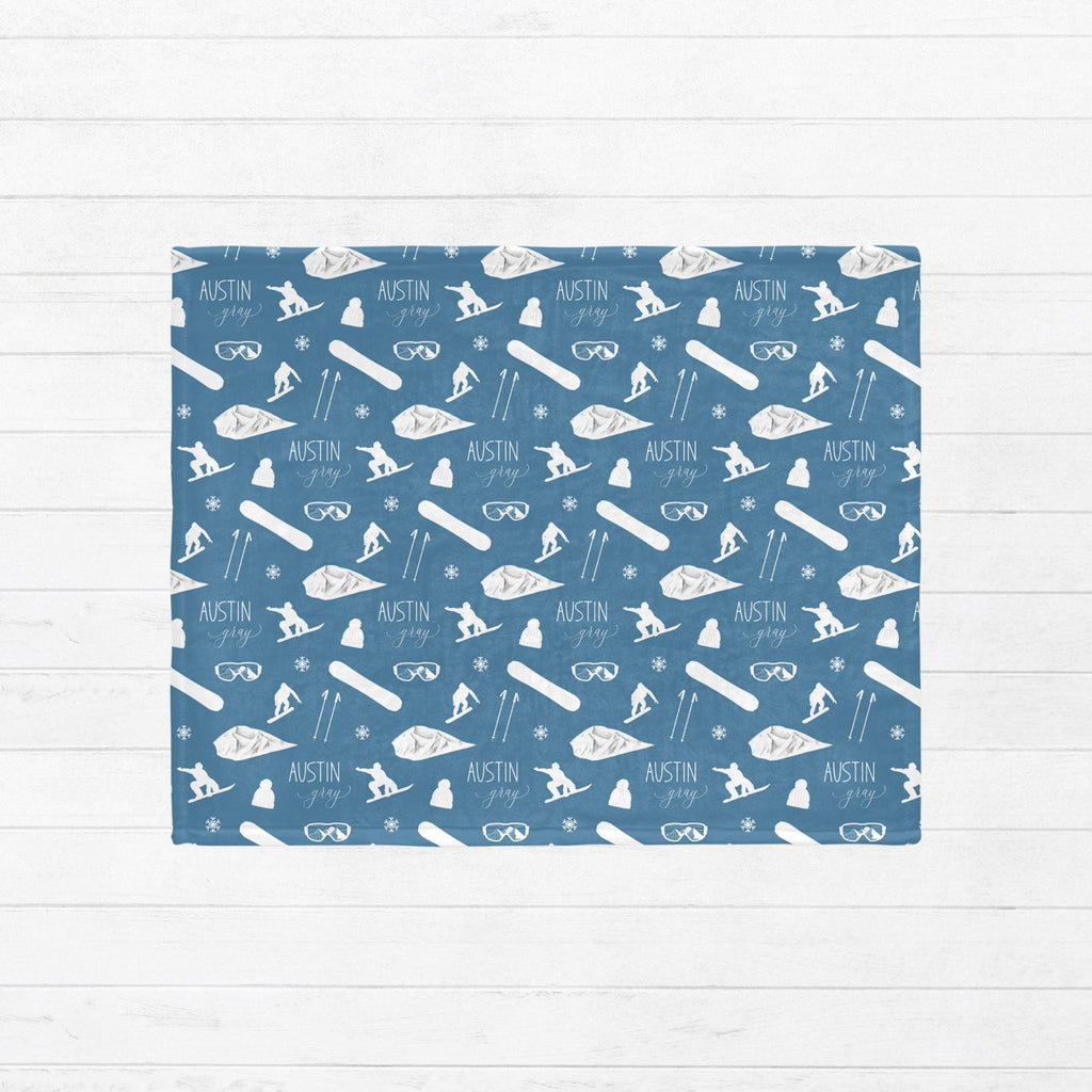 Snowboard Baby Minky Blanket - Twinklette™