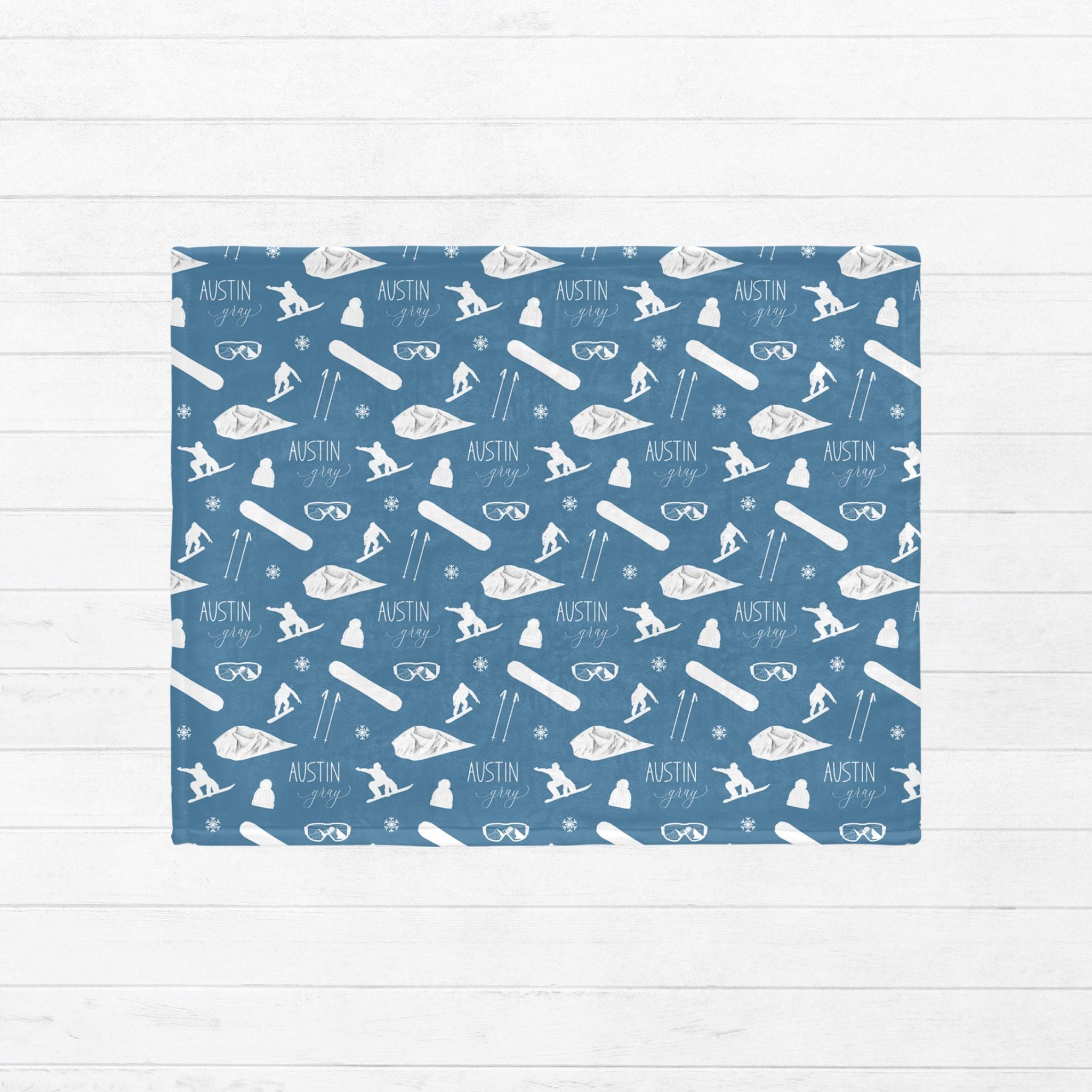 Snowboard Baby Minky Blanket - Twinklette™