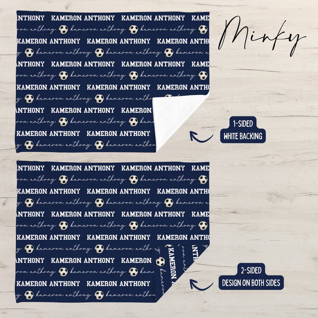 Soccer Baby Minky Blanket - Twinklette™