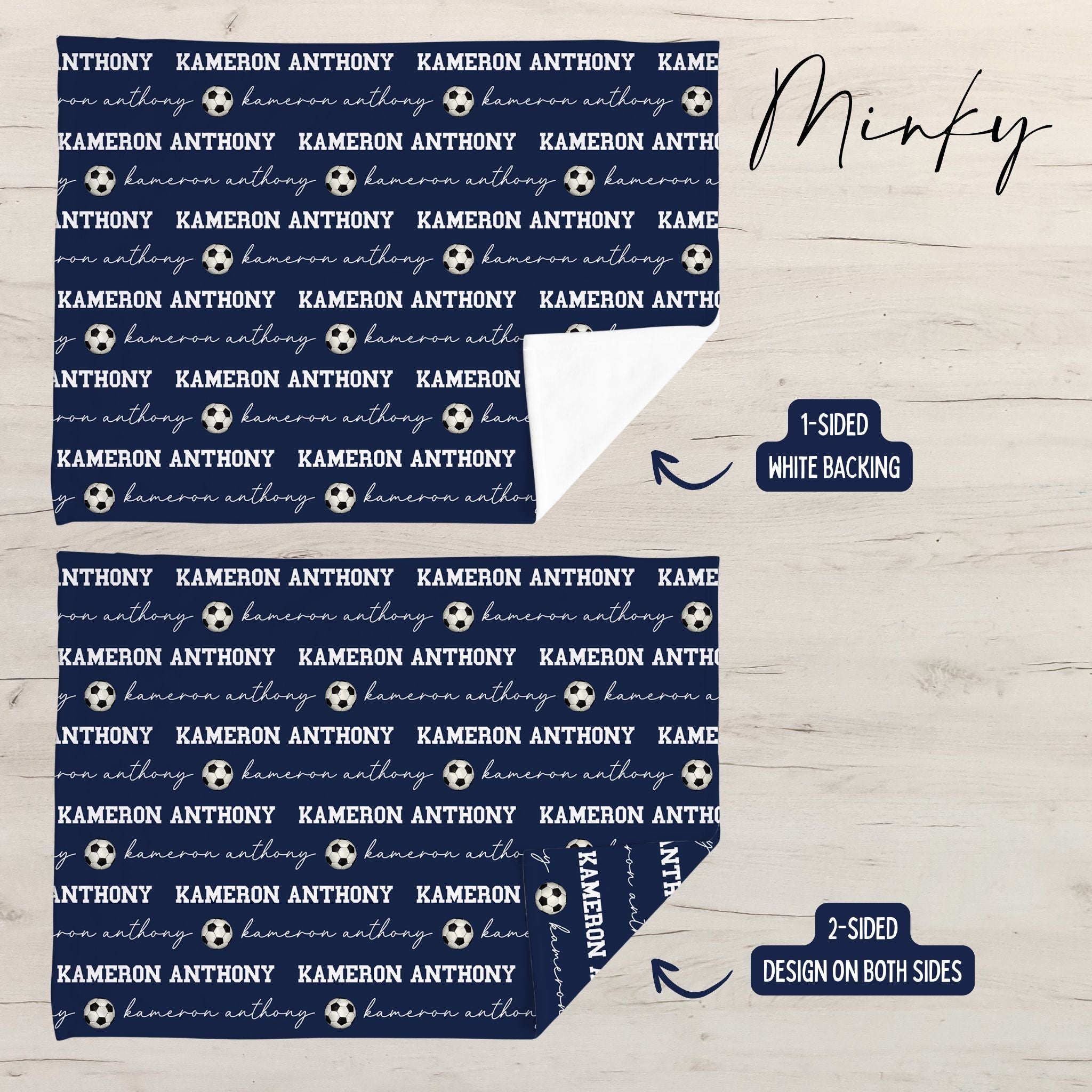 Soccer Baby Minky Blanket - Twinklette™