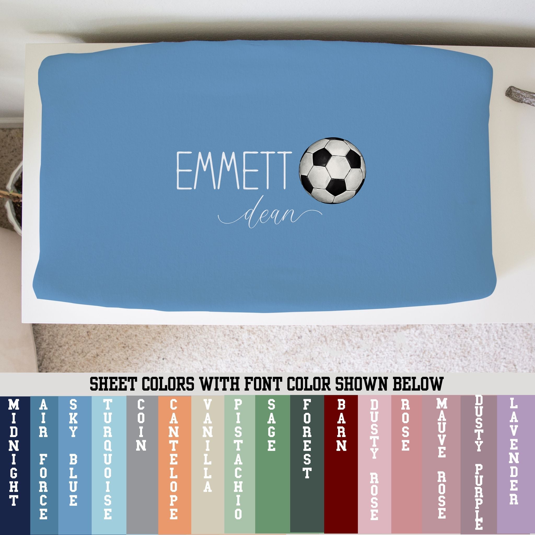 Soccer Changing Pad Cover - Twinklette™