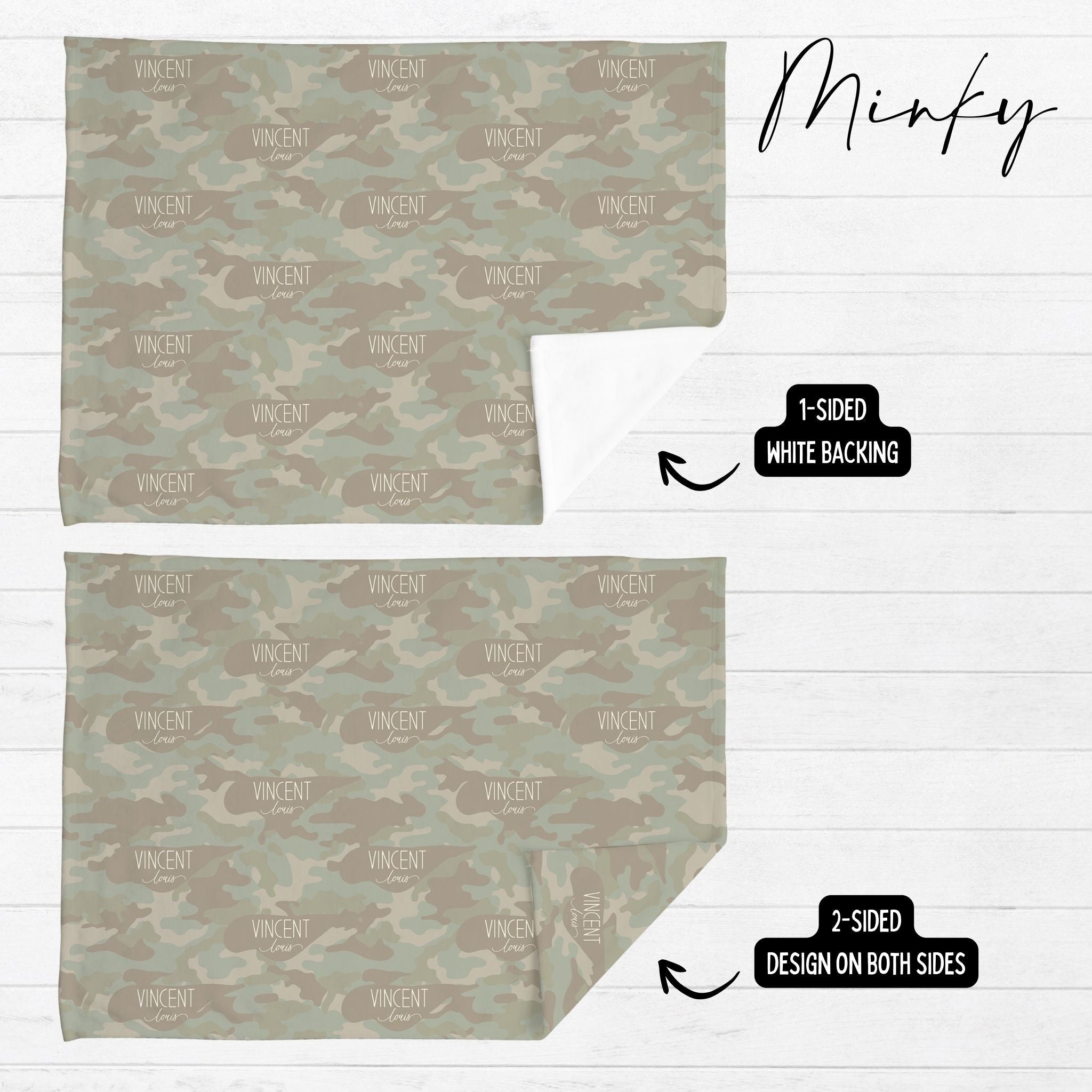 Soft Camo Baby Minky Blanket - Twinklette™