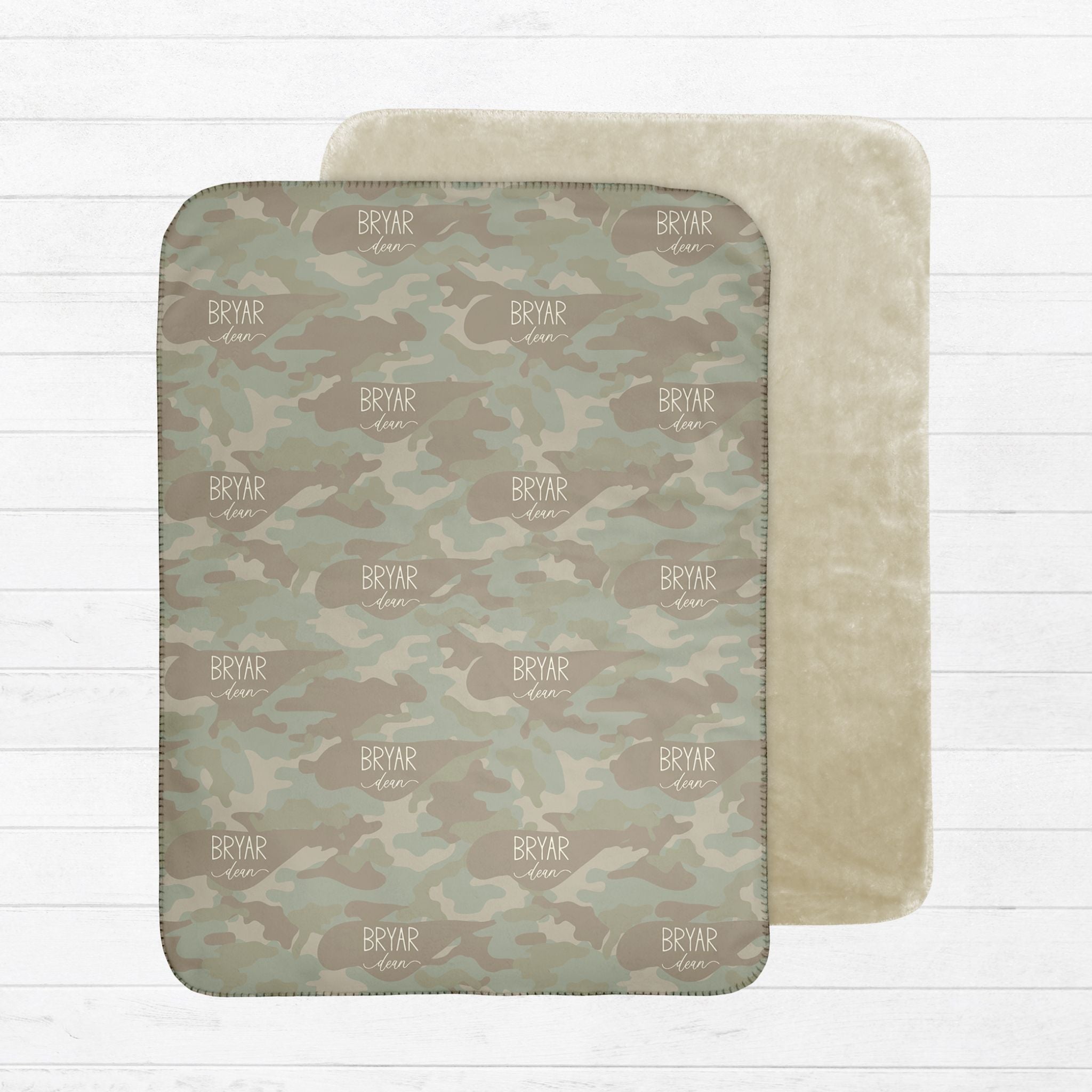 Soft Camo Baby Sherpa Blanket - Twinklette™