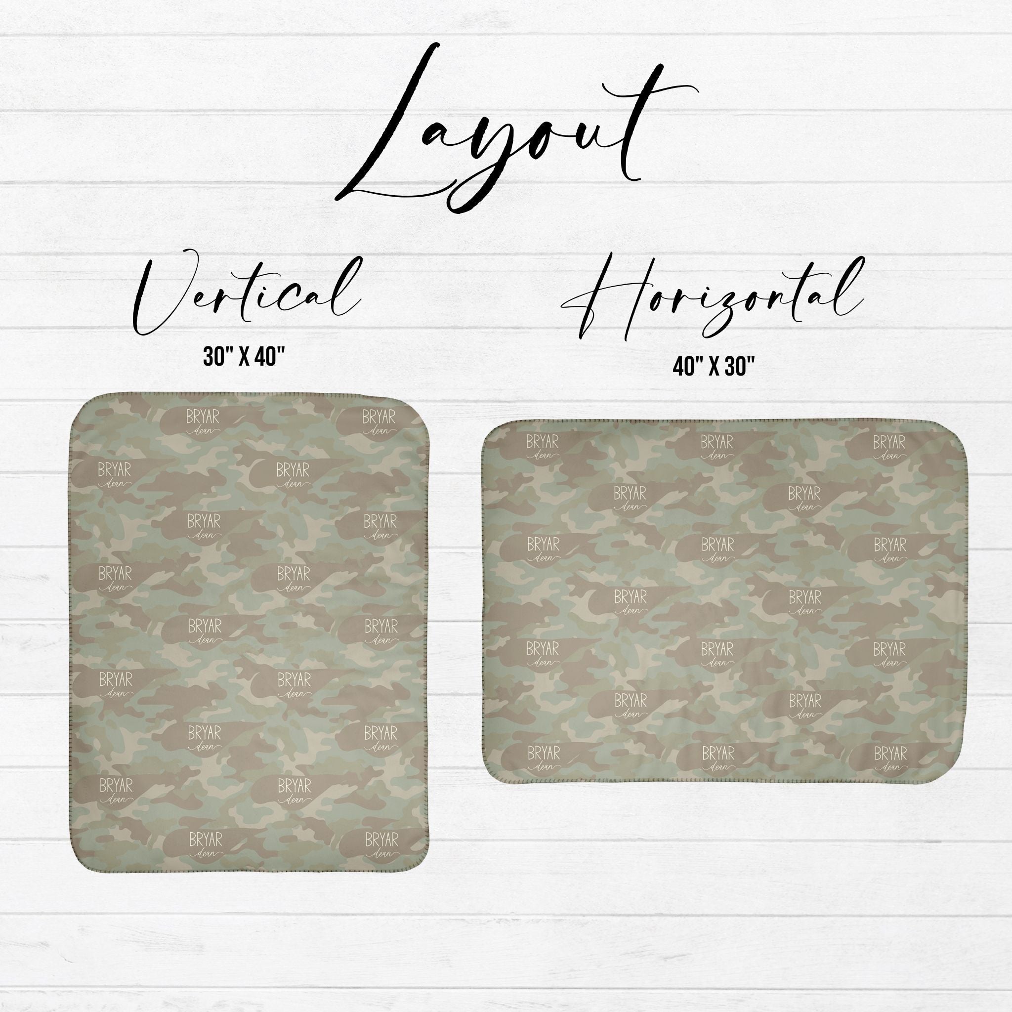 Soft Camo Baby Sherpa Blanket - Twinklette™