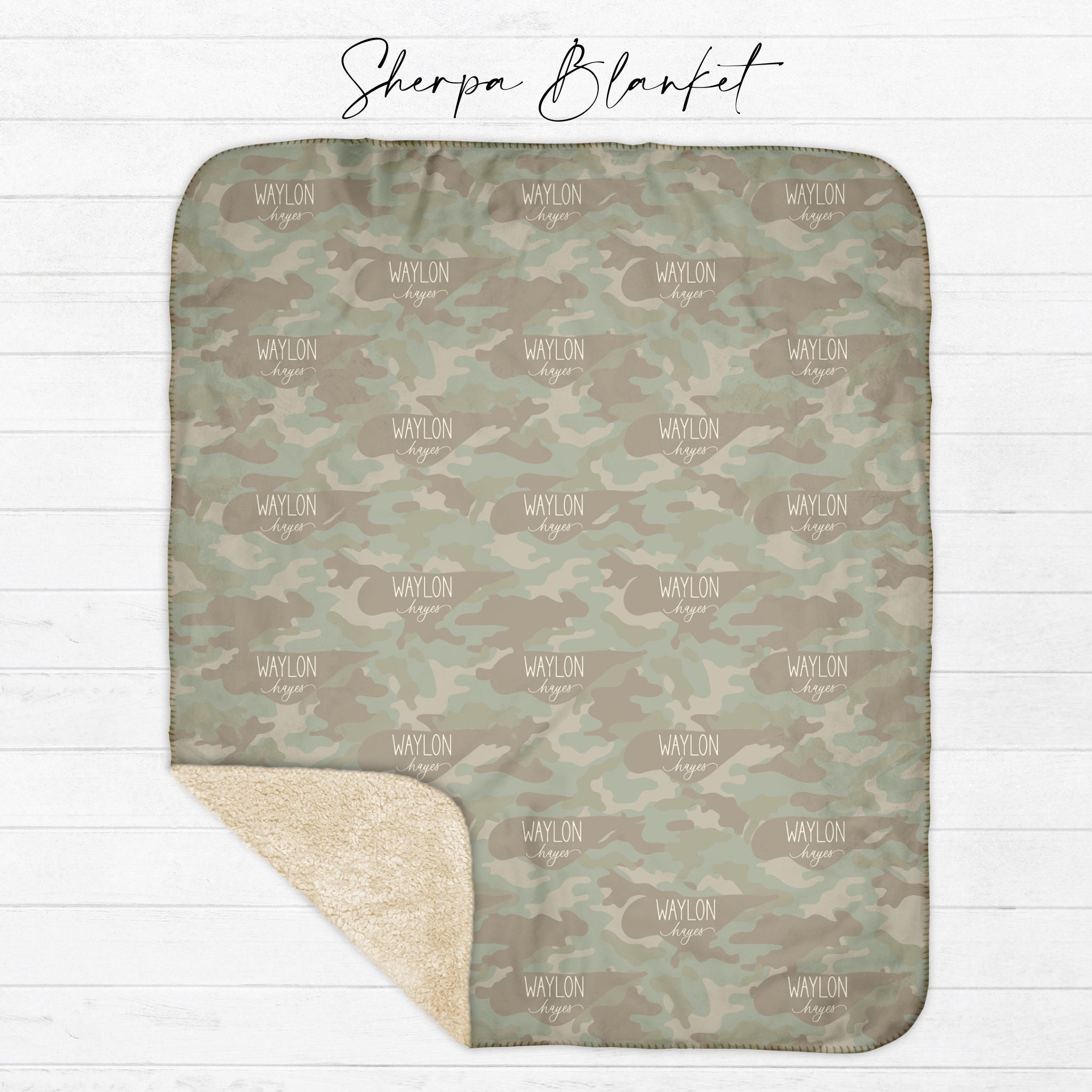 Soft Camo Kids Blanket - Twinklette™