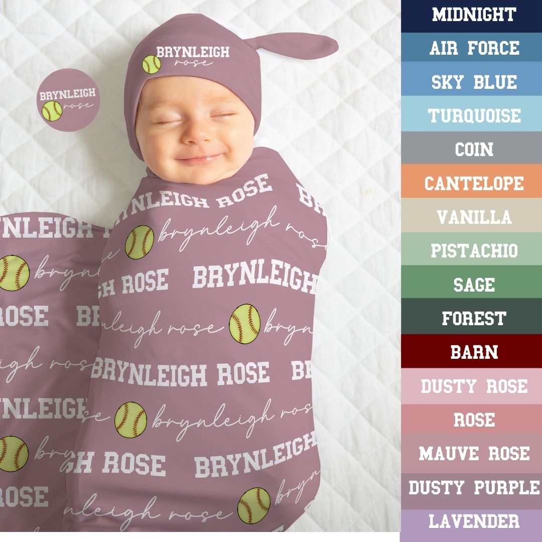 Softball Baby Blanket - Twinklette™