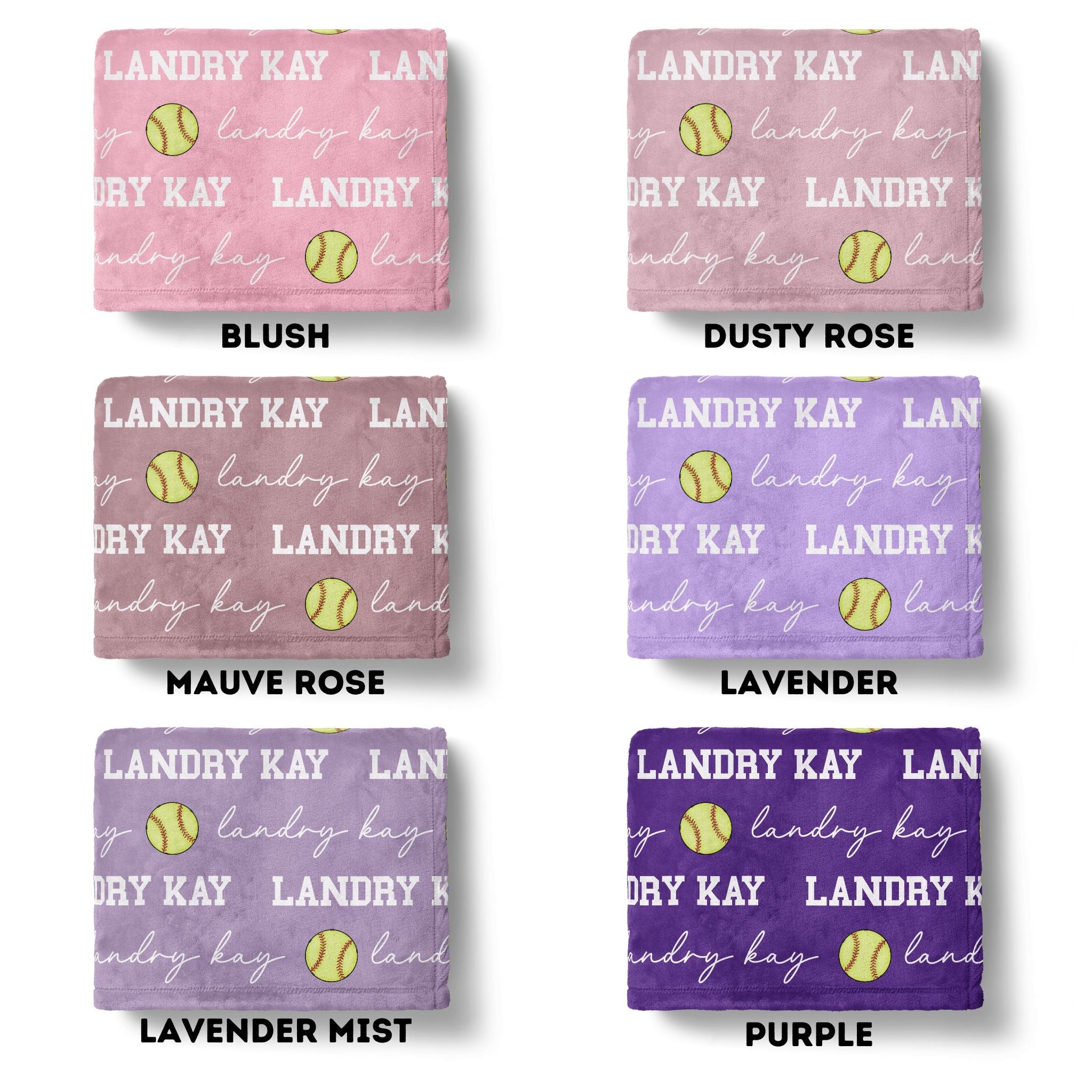 Softball Baby Minky Blanket - Twinklette™