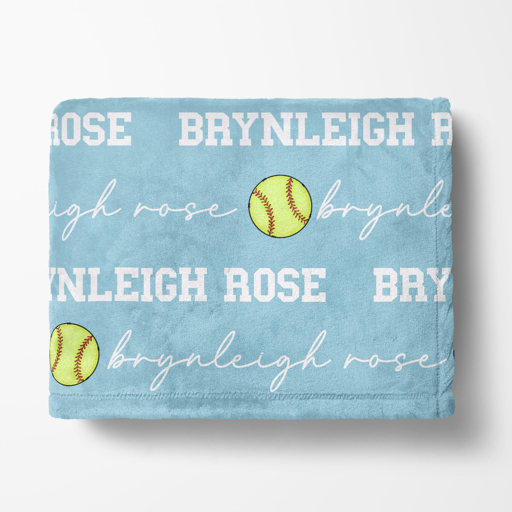 Softball Name Blanket - Twinklette™
