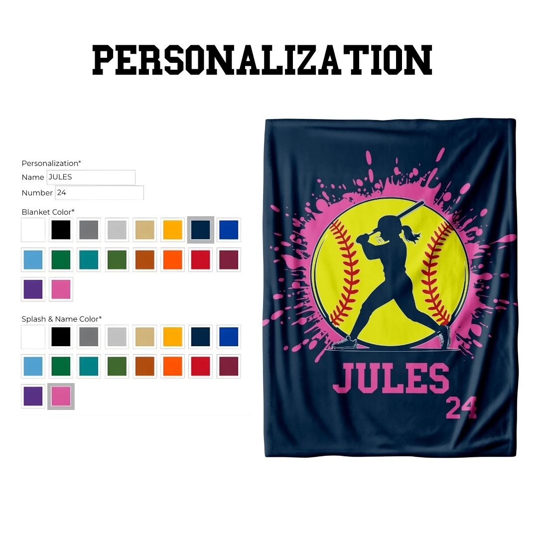 Softball Player Blanket - Twinklette™