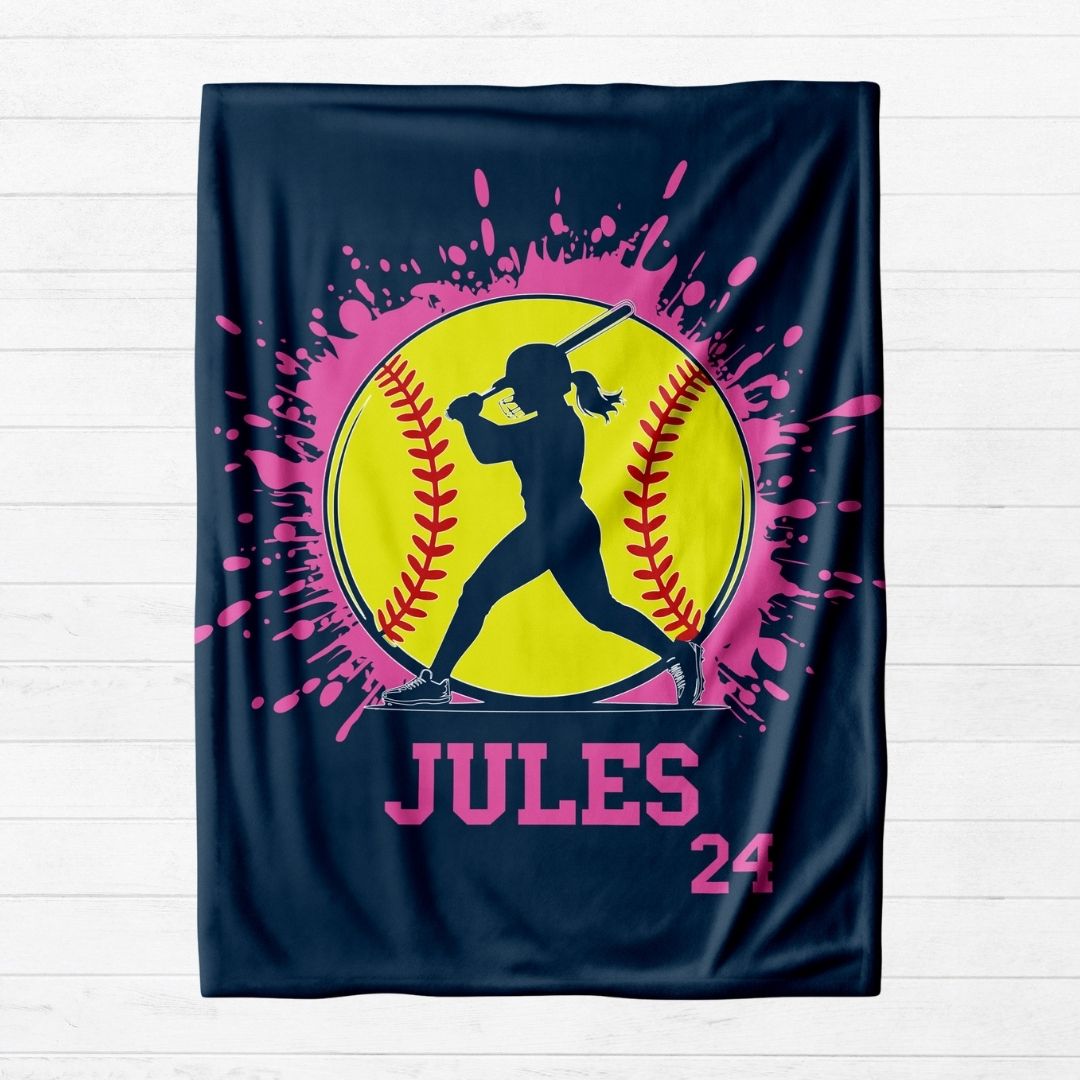 Softball Player Blanket - Twinklette™