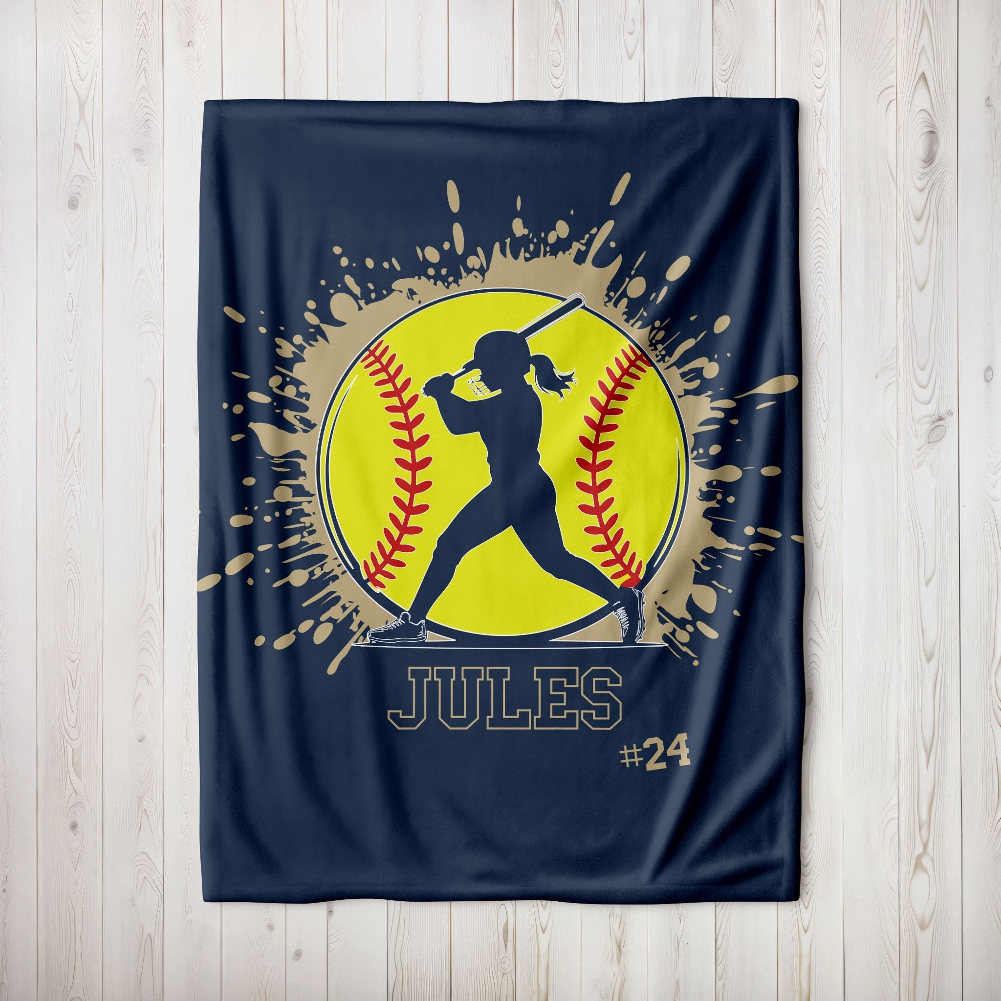 Softball Player Blanket - Twinklette™