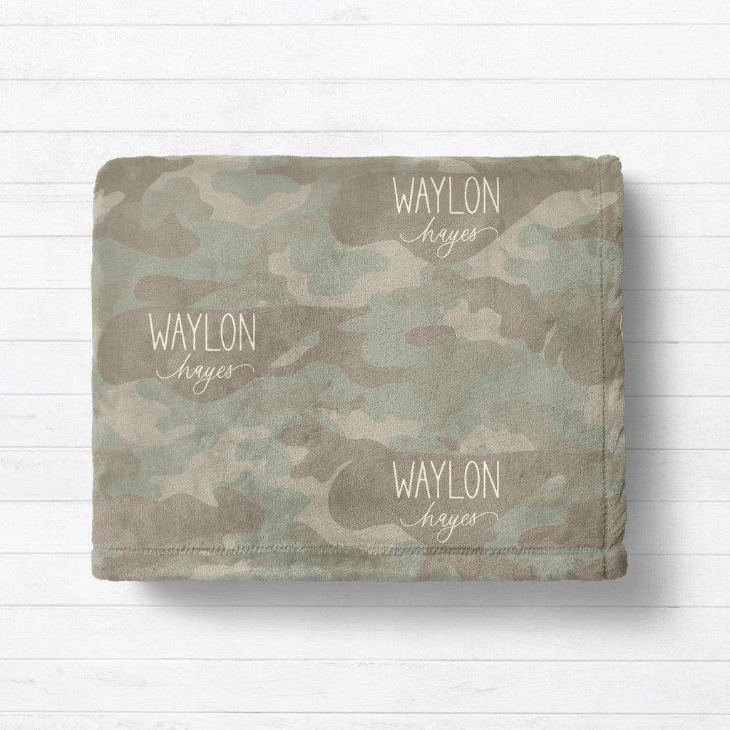Soft Camo Kids Blanket