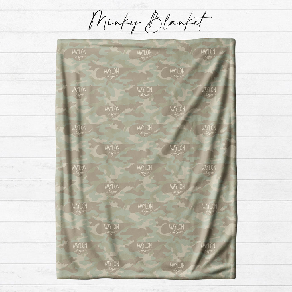 Soft Camo Kids Blanket