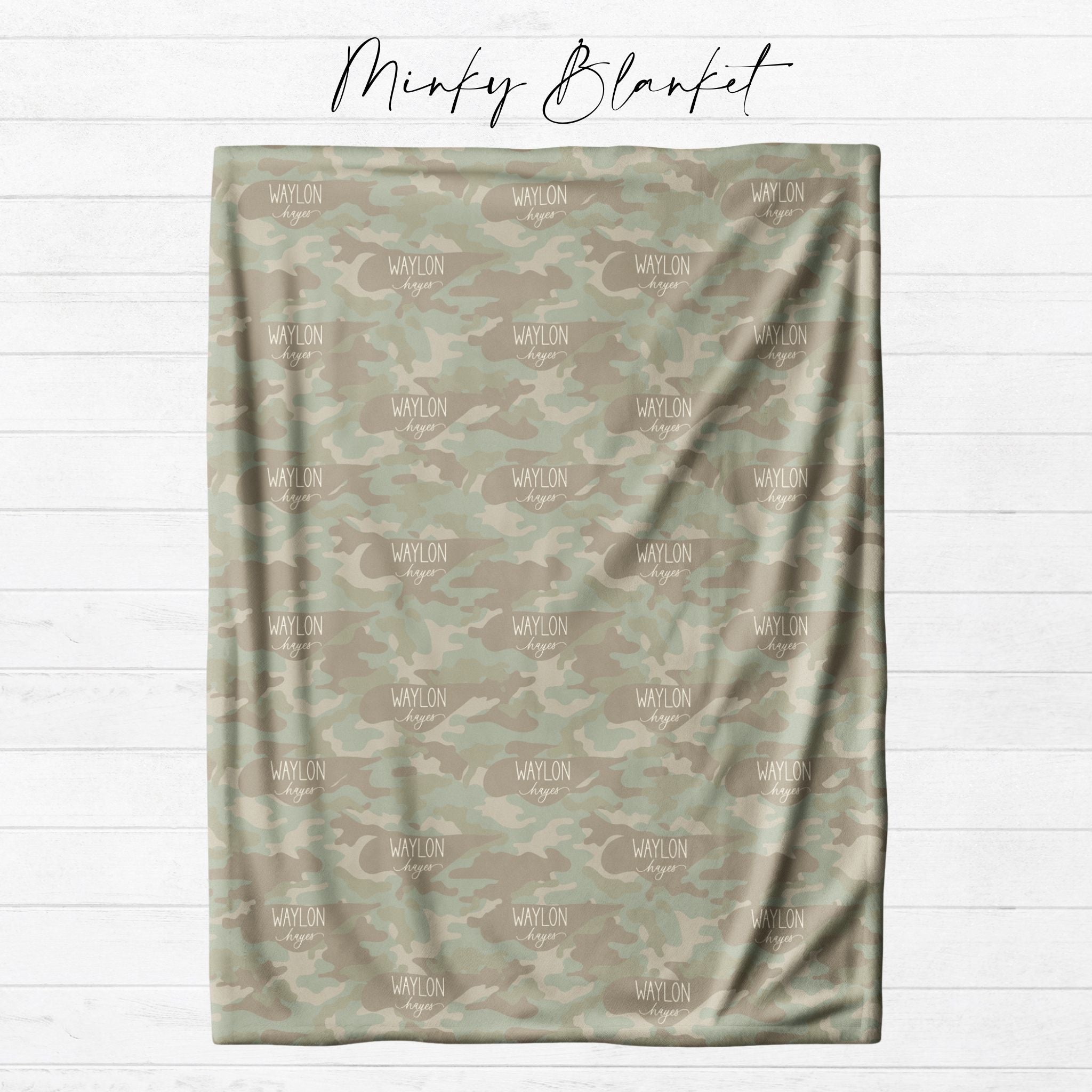 Soft Camo Kids Blanket