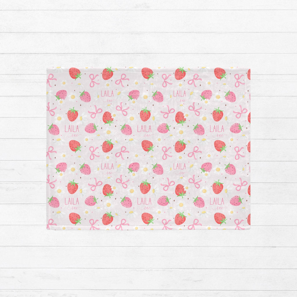 Strawberry Baby Minky Blanket - Twinklette™